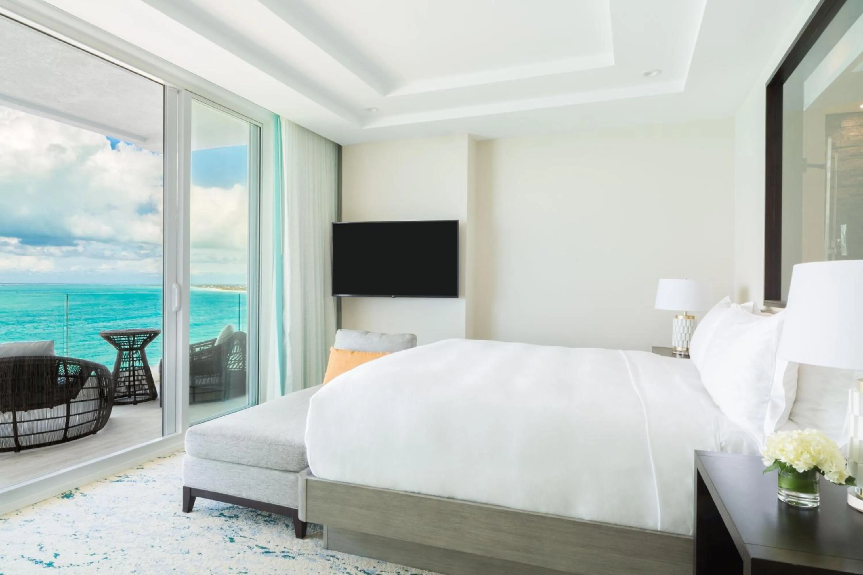 Bedroom, Bed in The Ritz-Carlton Residences, Turks & Caicos