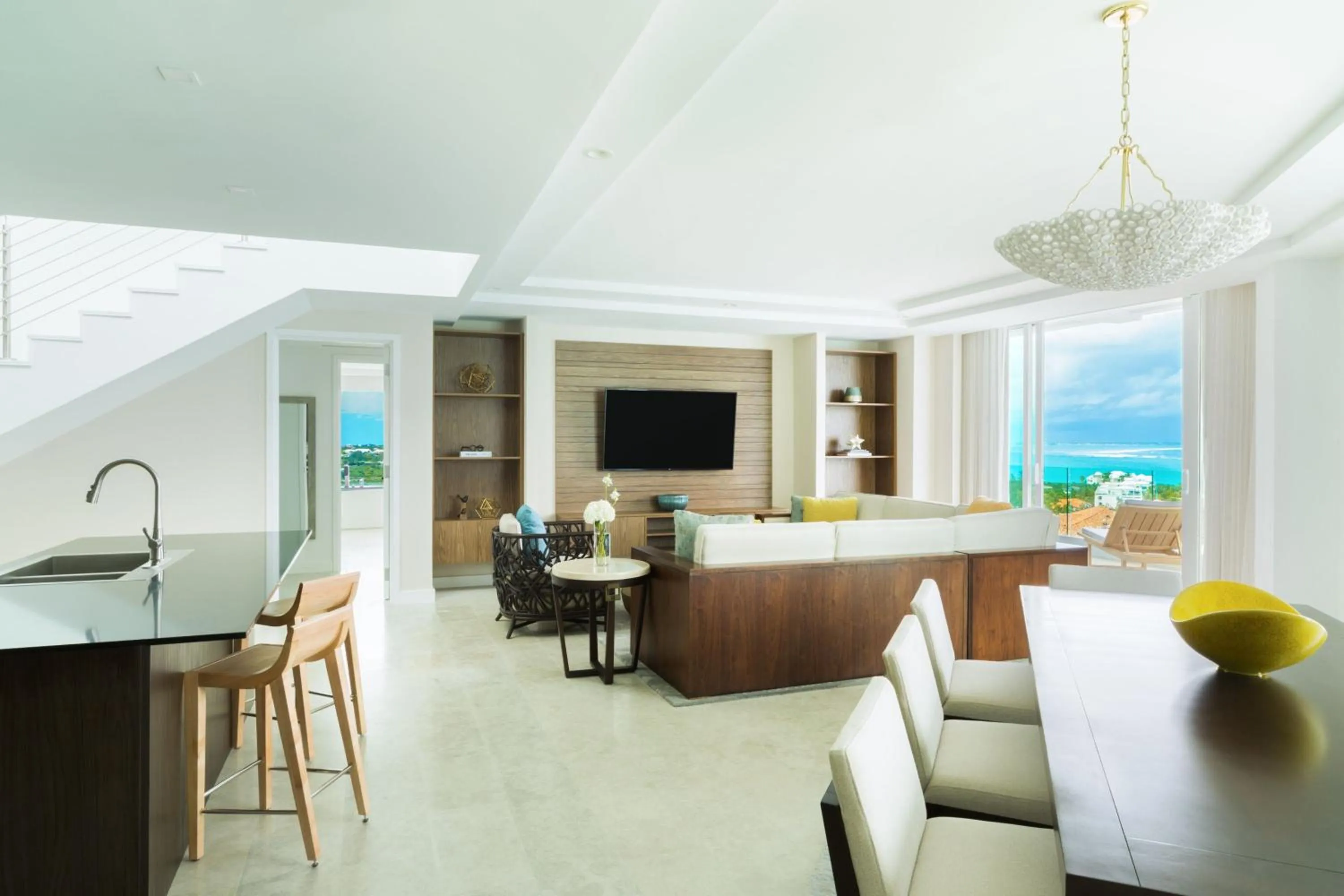 Living room in The Ritz-Carlton Residences, Turks & Caicos
