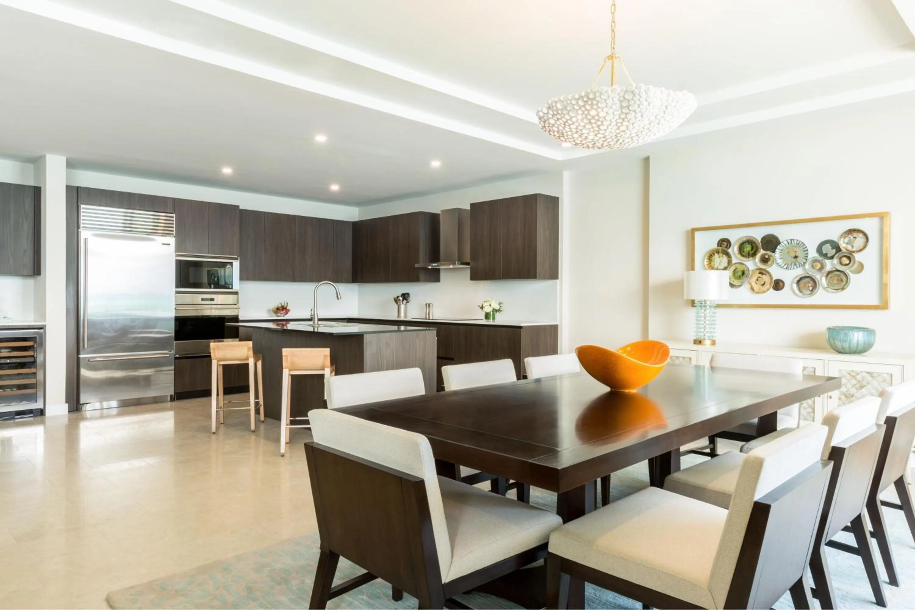 Living room in The Ritz-Carlton Residences, Turks & Caicos