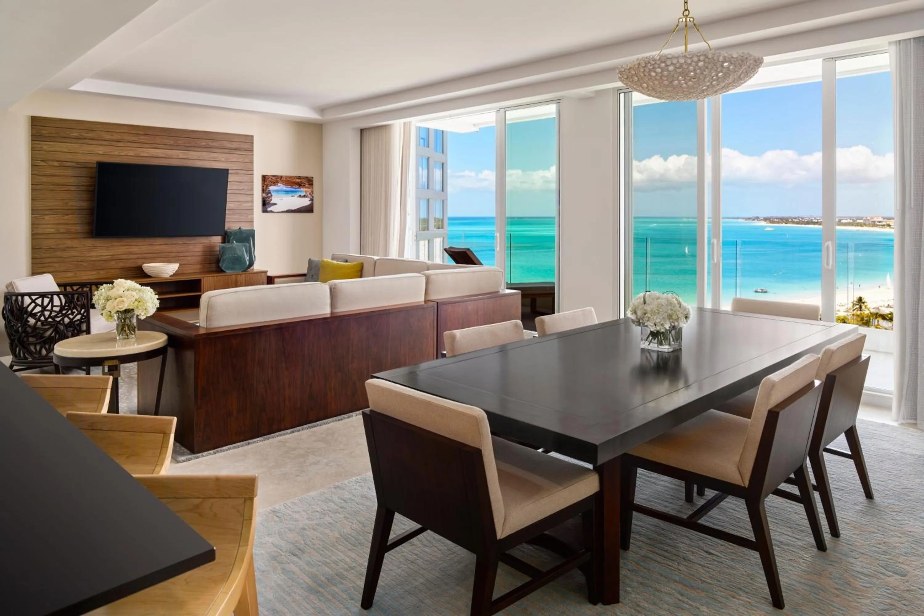 Living room in The Ritz-Carlton Residences, Turks & Caicos