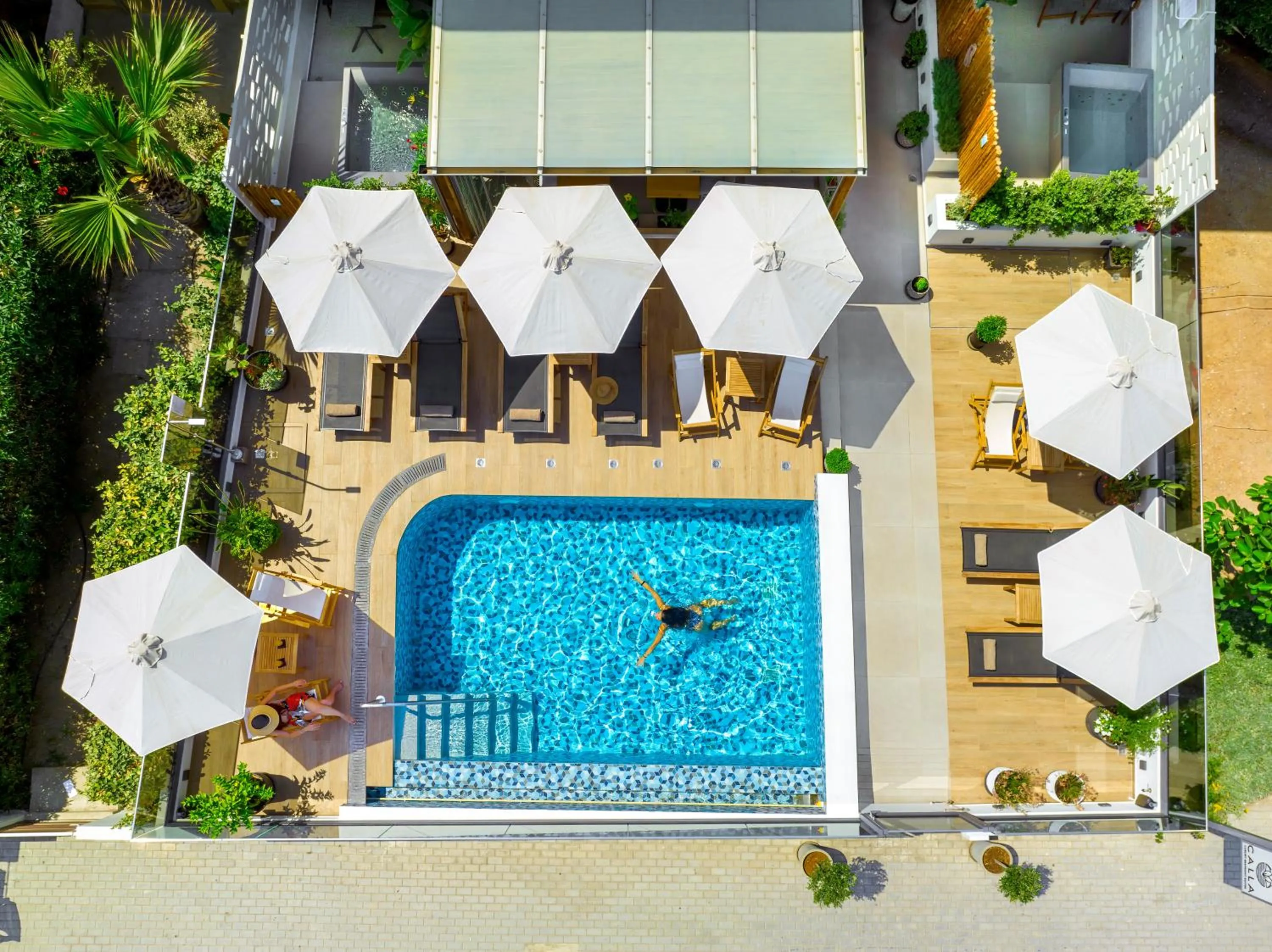 Swimming pool in Calla Luxury Seafront Suites