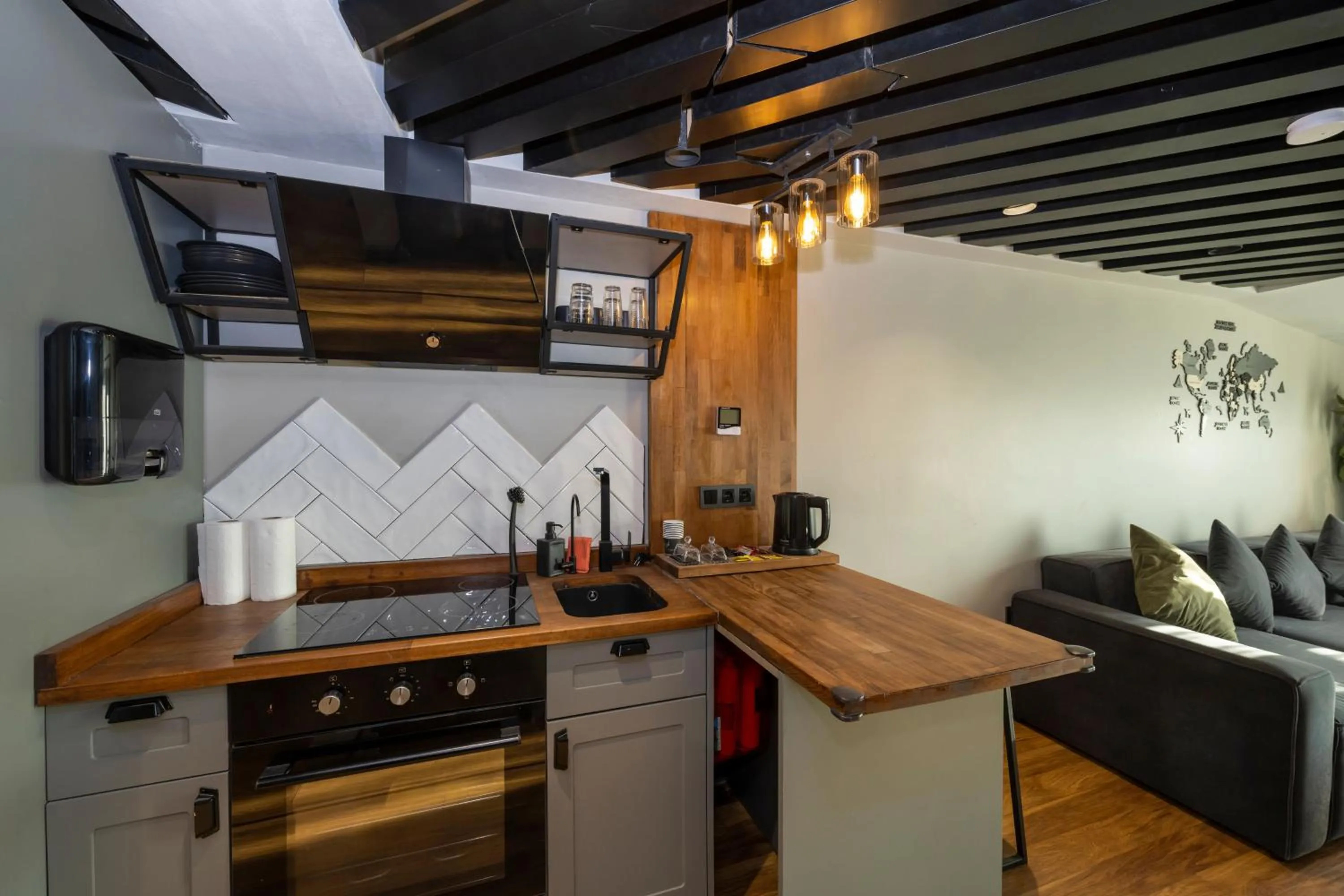 Kitchen or kitchenette in Roe Suite Hotel - TAKSIM