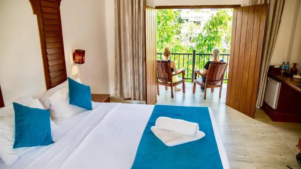 King Room with Balcony and Pool View in Sundaras Resort & Spa Dambulla King Room with Balcony and Pool View in Sundaras Resort & Spa Dambulla