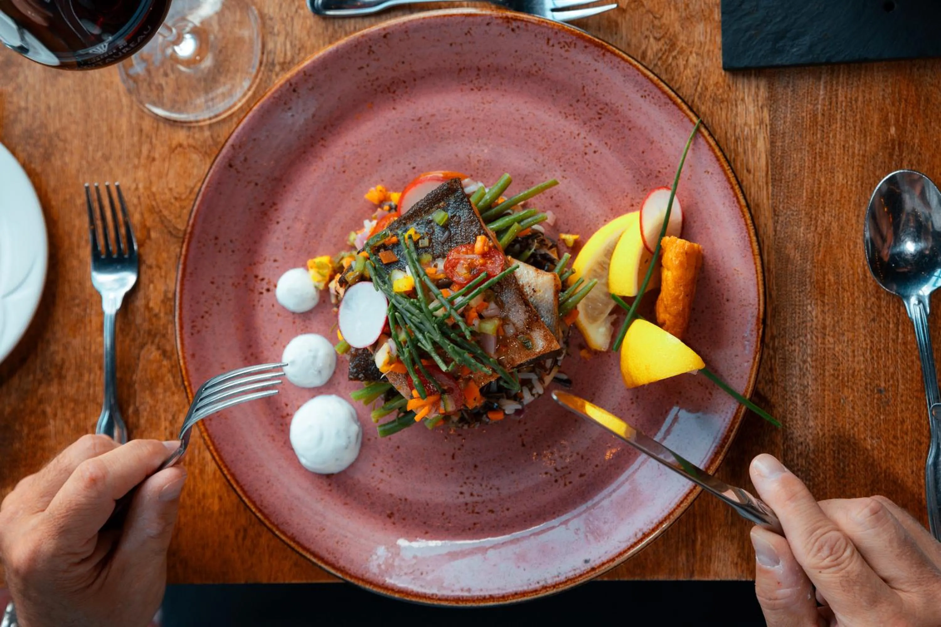 Meals in Auberge du Lac Taureau et Condos