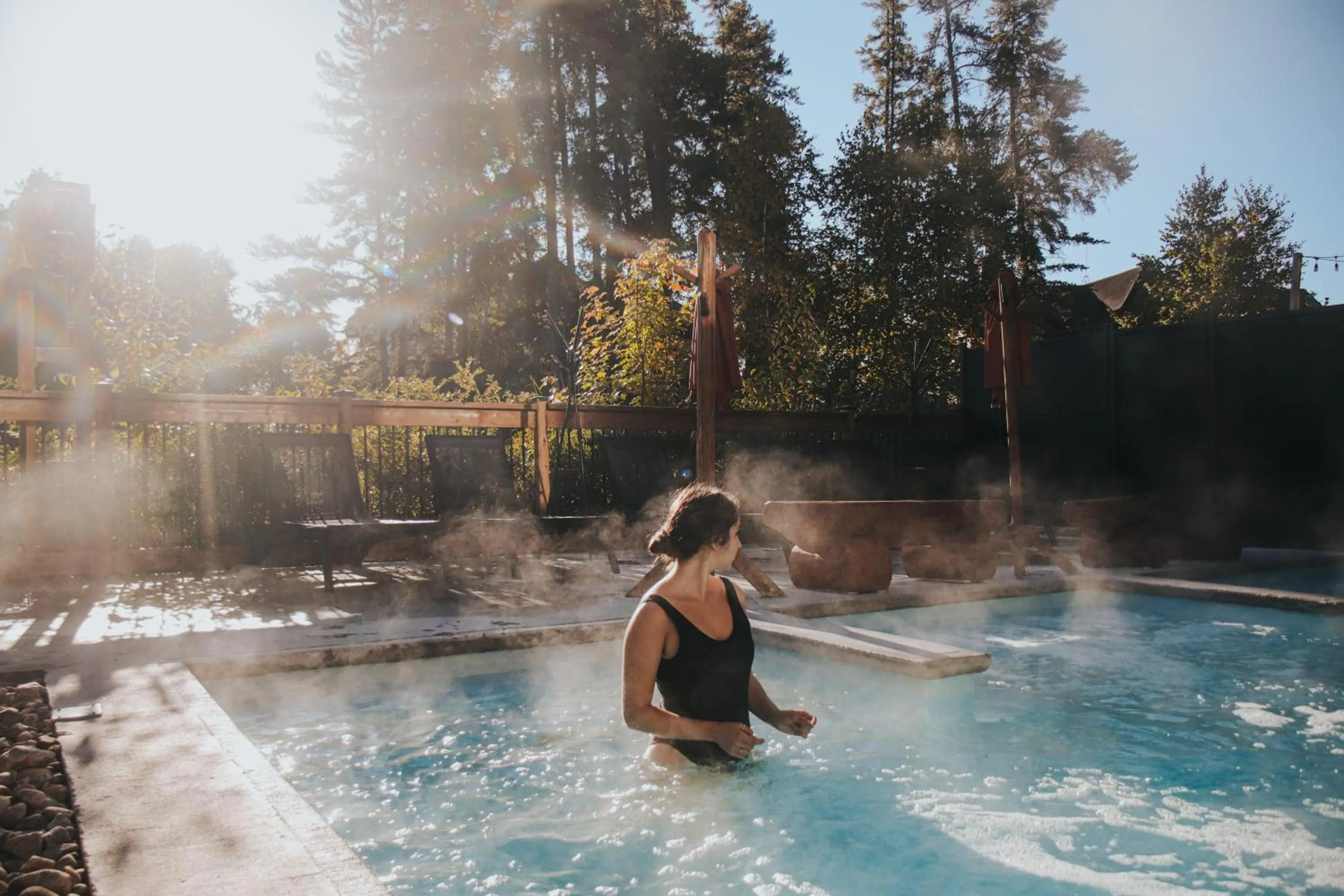 Swimming pool in Auberge du Lac Taureau et Condos
