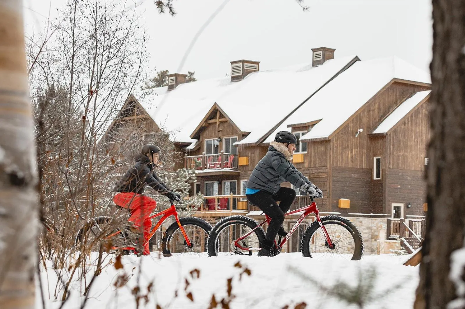 Winter in Auberge du Lac Taureau et Condos