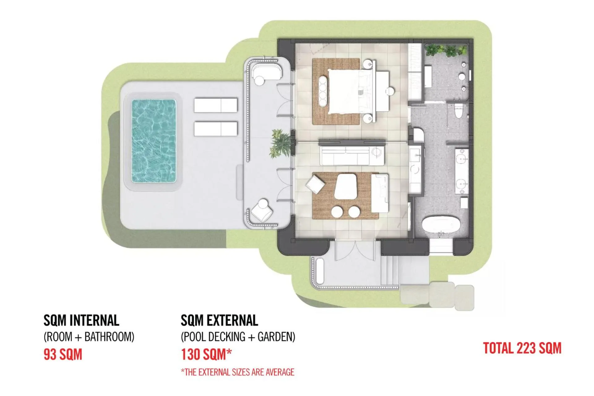 Floor plan in The Standard, Hua Hin