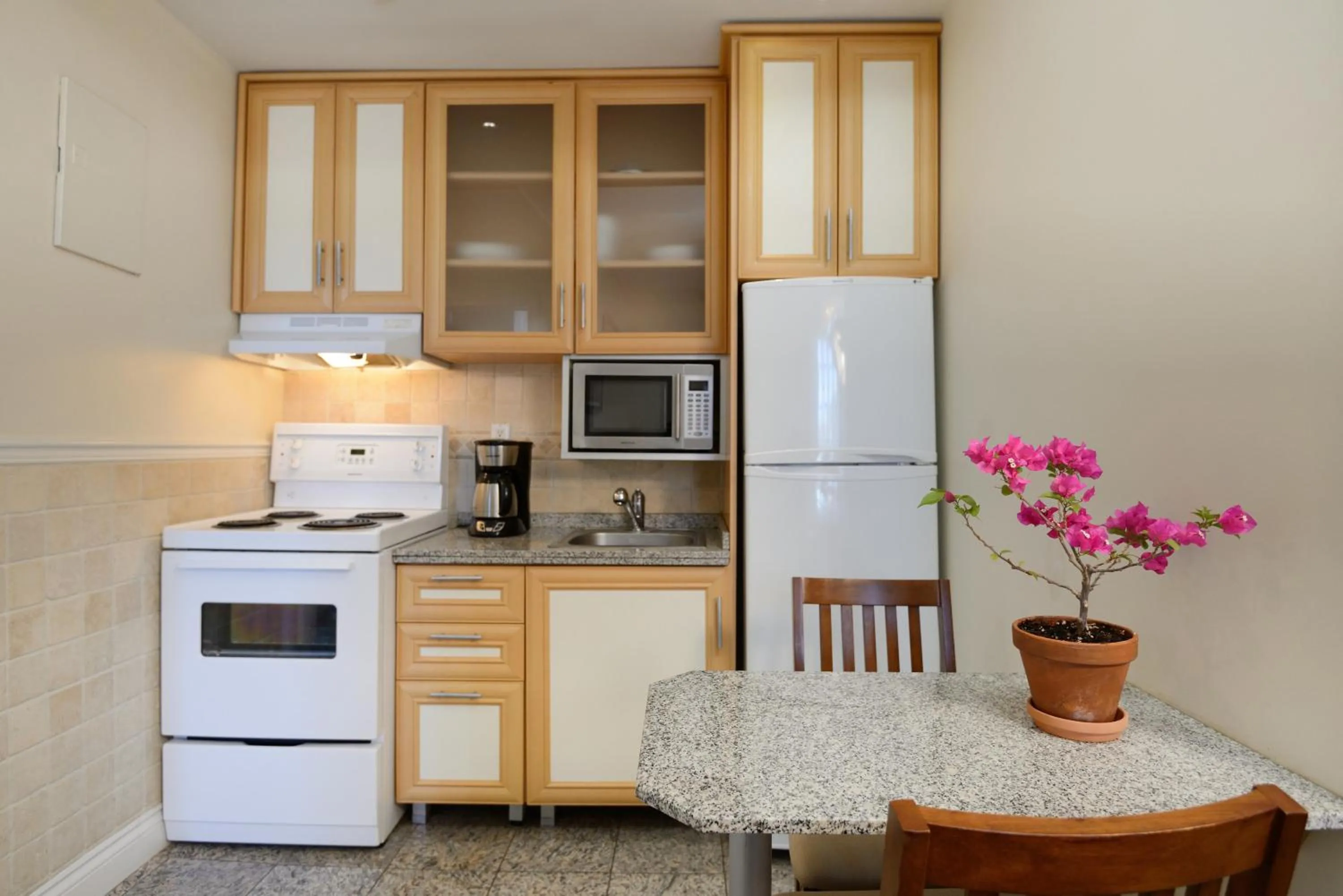 Kitchen or kitchenette in Parc Suites Hotel