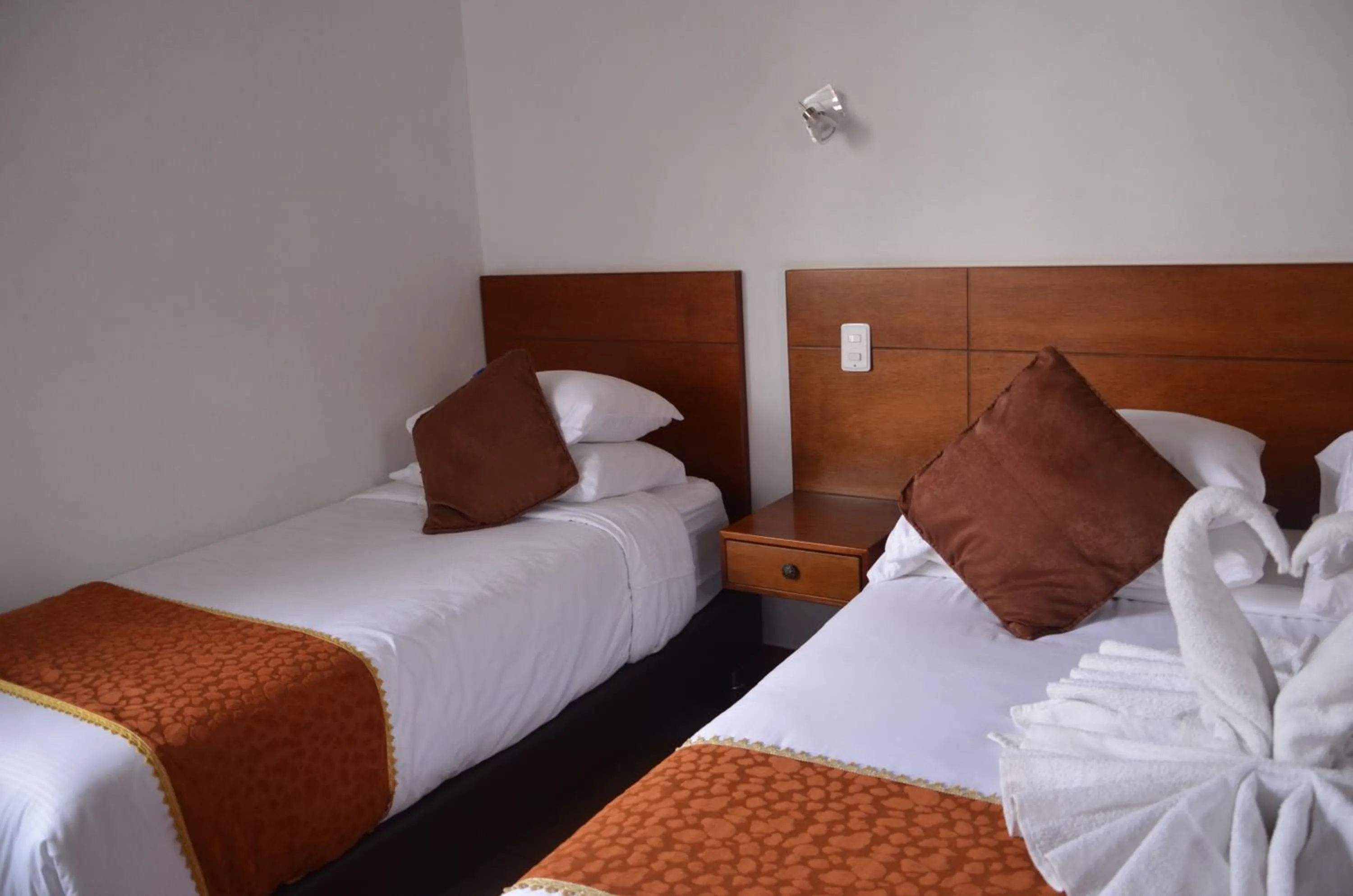 Bed in Hotel Santiago Diaz Piedrahita