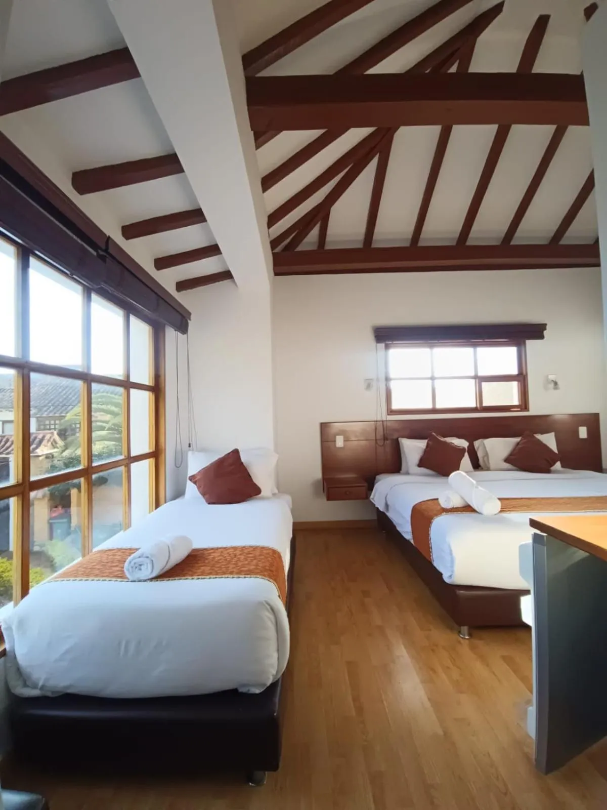 Bed in Hotel Santiago Diaz Piedrahita