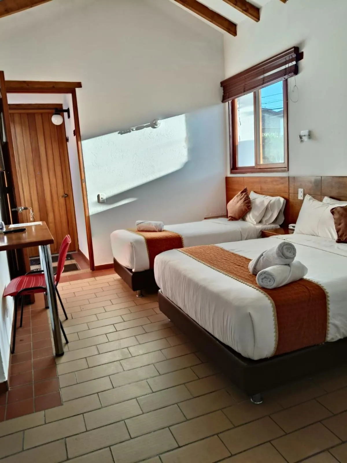 Bed in Hotel Santiago Diaz Piedrahita