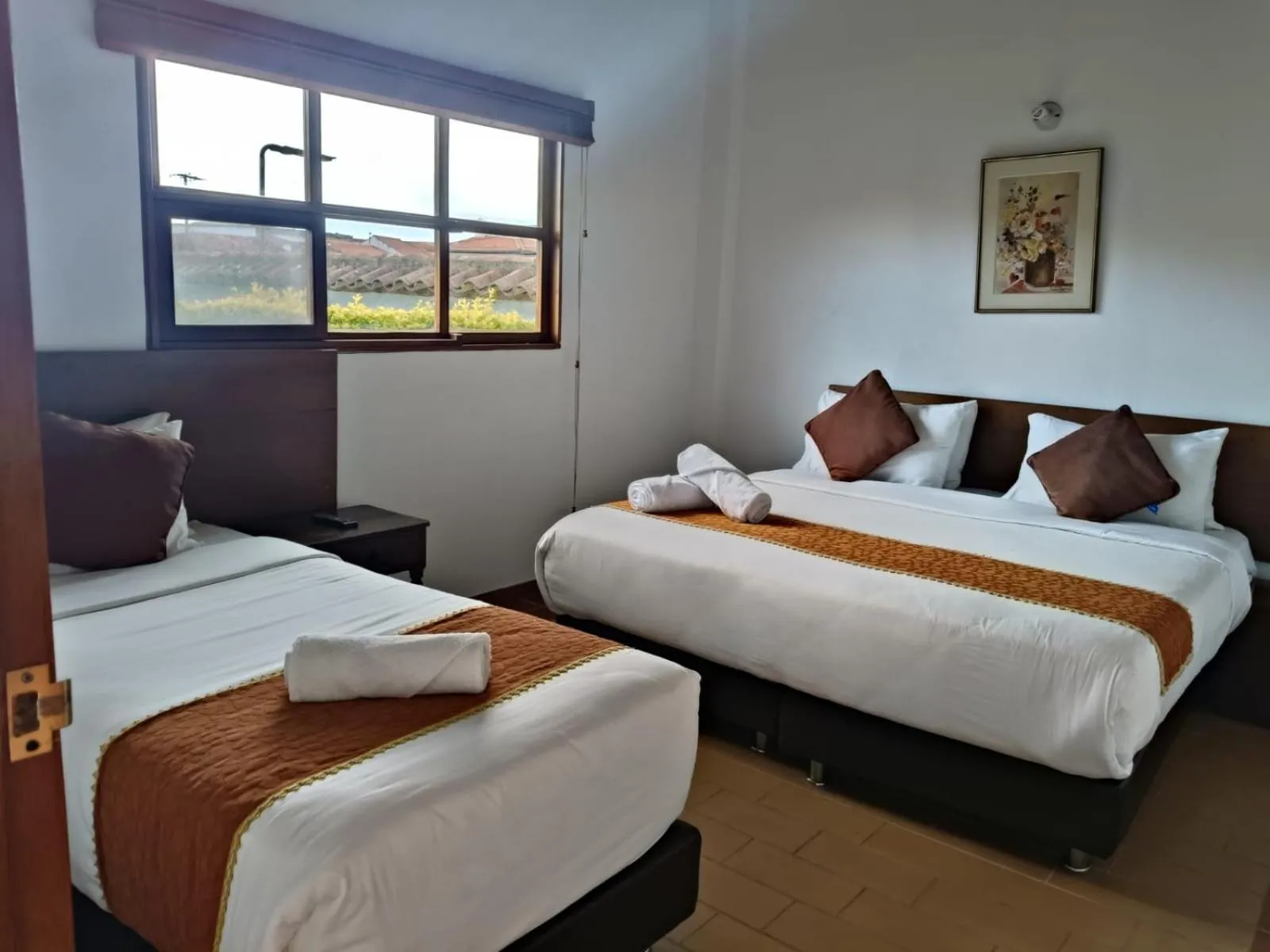 Bed in Hotel Santiago Diaz Piedrahita