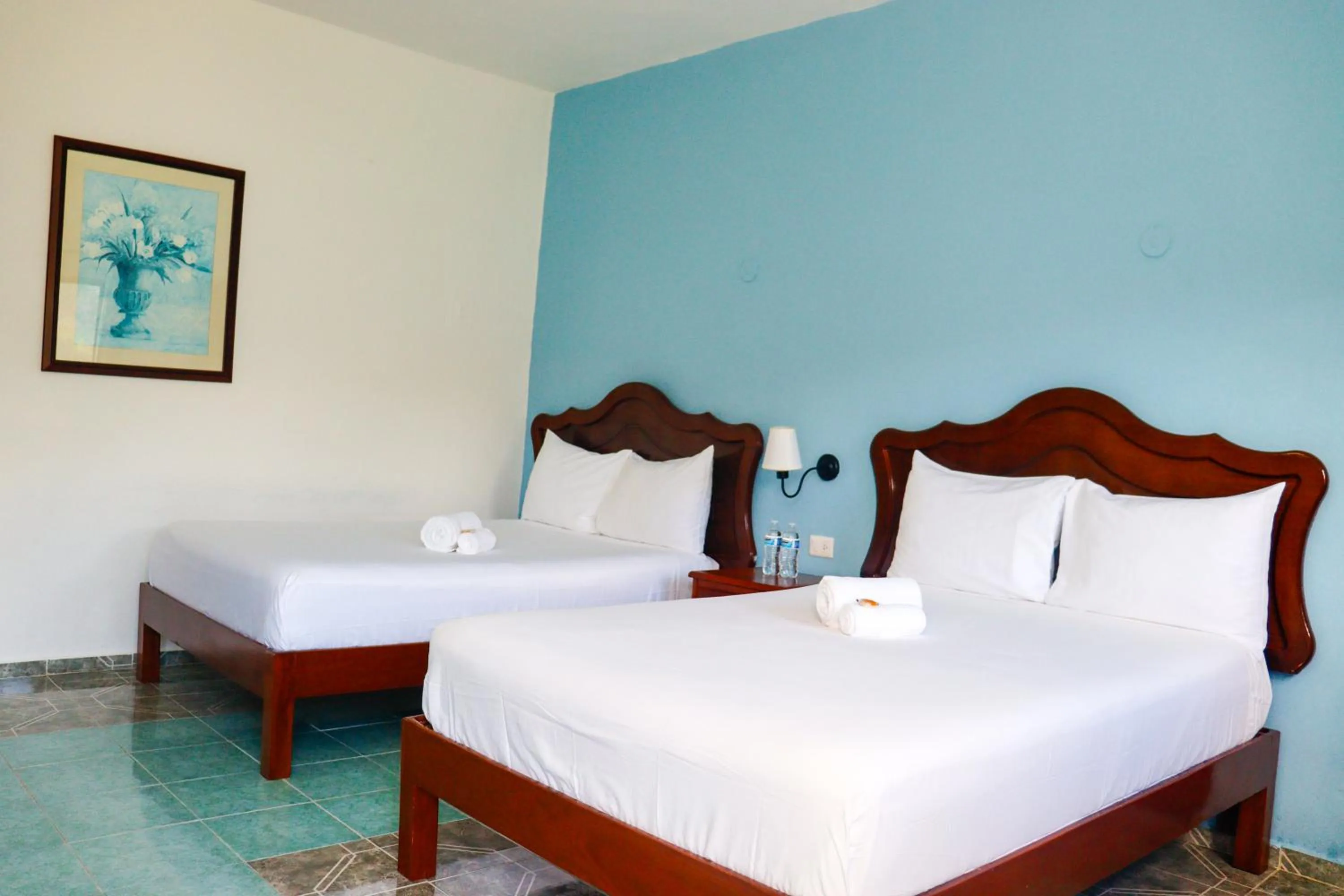 Bed in Hotel Quinta Izamal