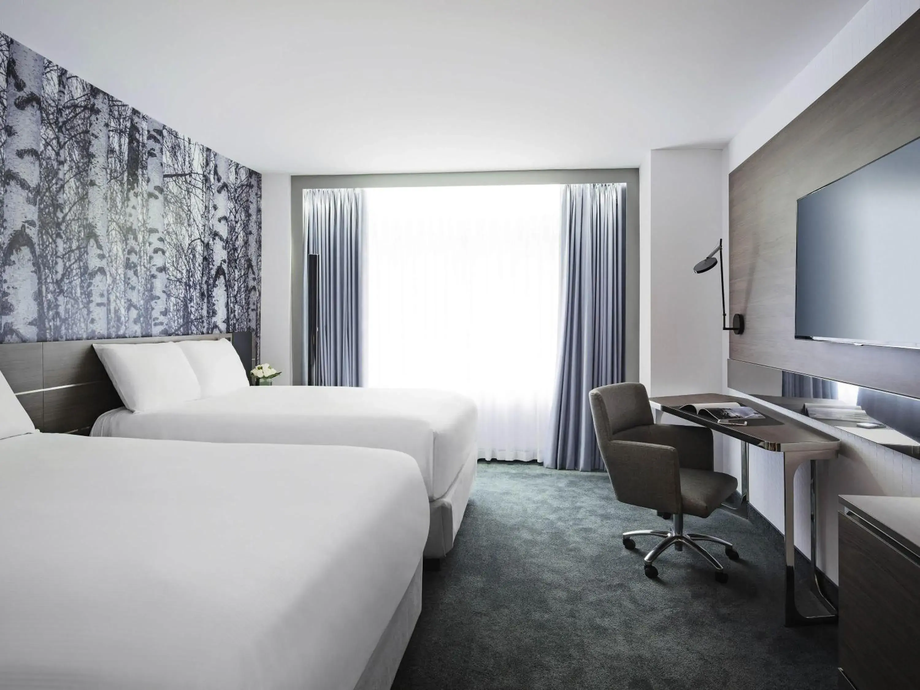 Superior Double Room with Two Double Beds in Novotel Montreal Center Superior Double Room with Two Double Beds in Novotel Montreal Center