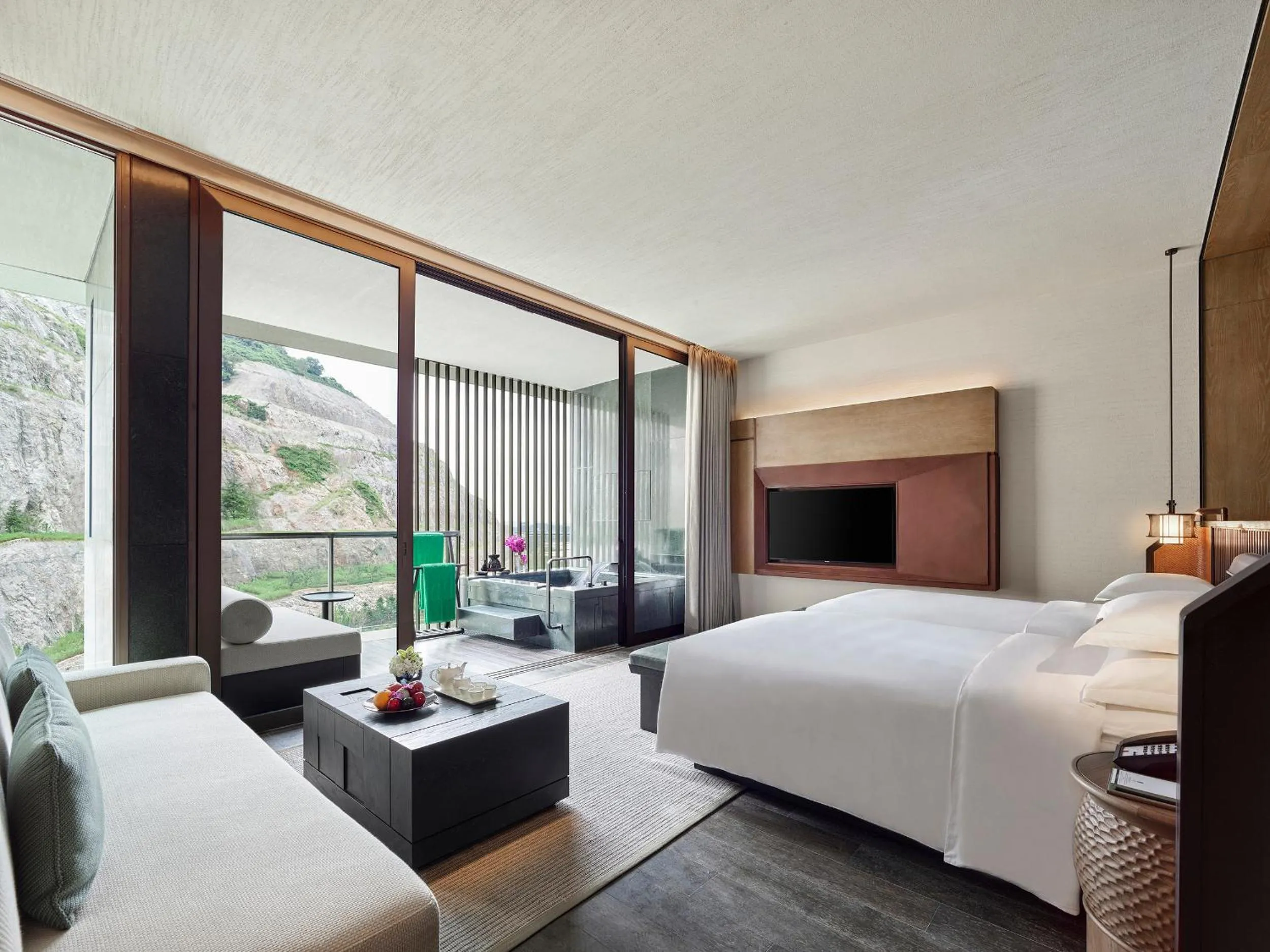 Bedroom, Bed in Banyan Tree Nanjing Garden Expo