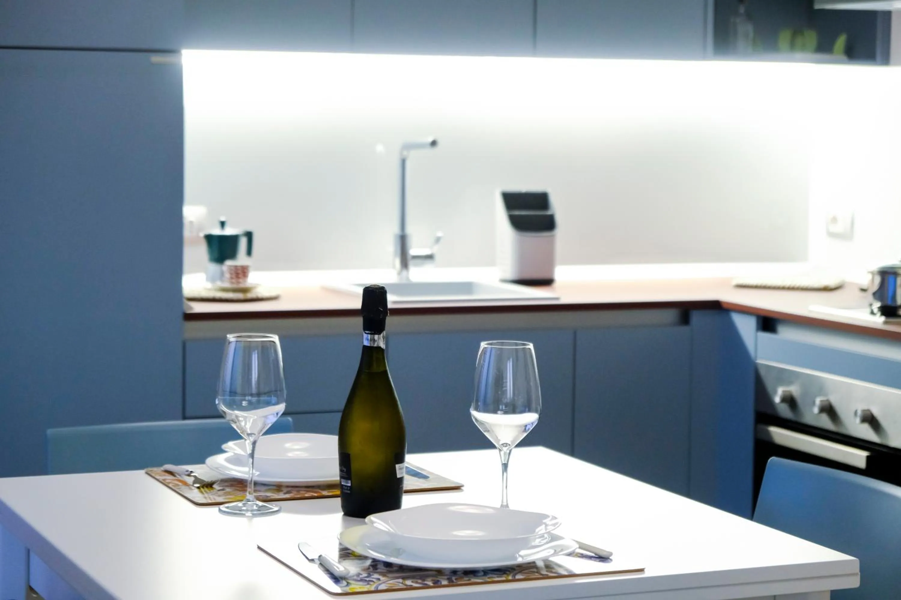 Kitchen or kitchenette in SOL Y MAR Camere e Appartamenti