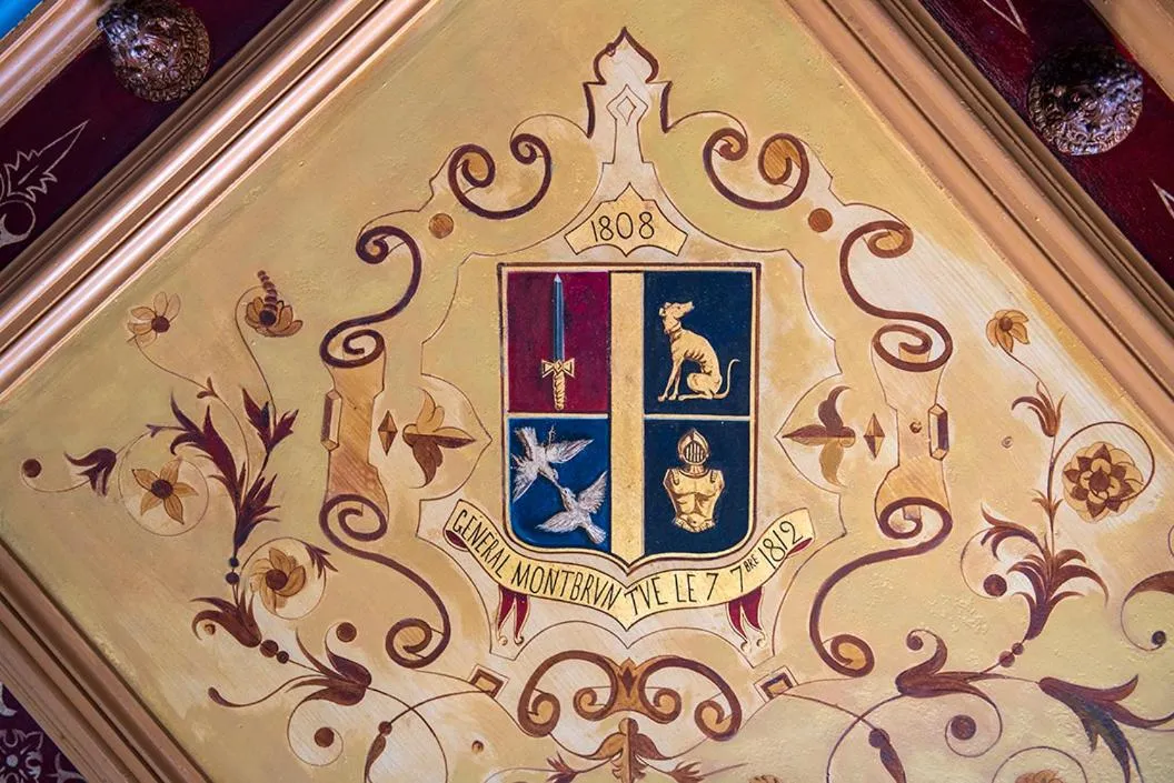 Decorative detail in Chateau de Wallerand