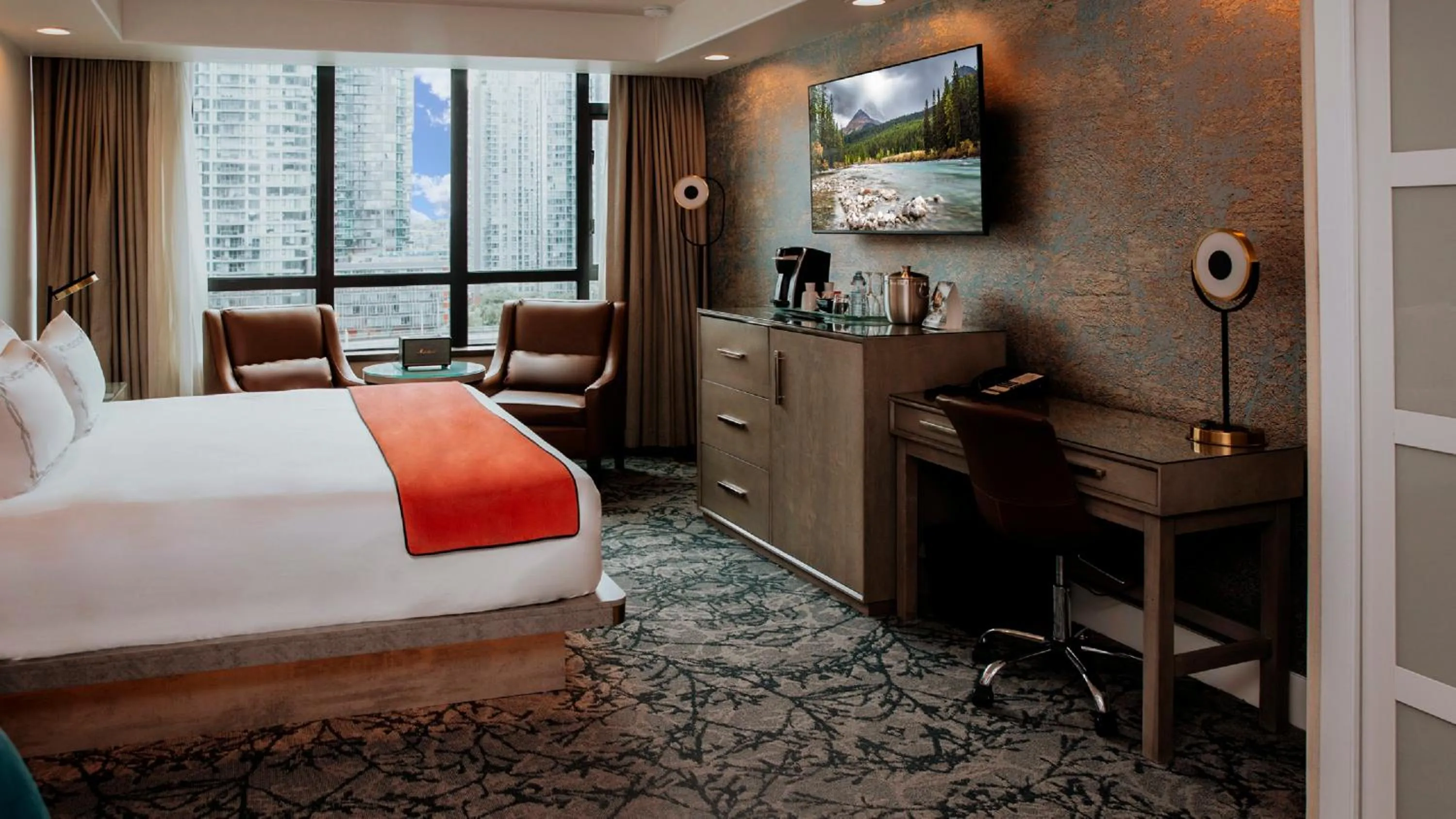 View (from property/room), Bed in The Parker Hotel and Rooftop