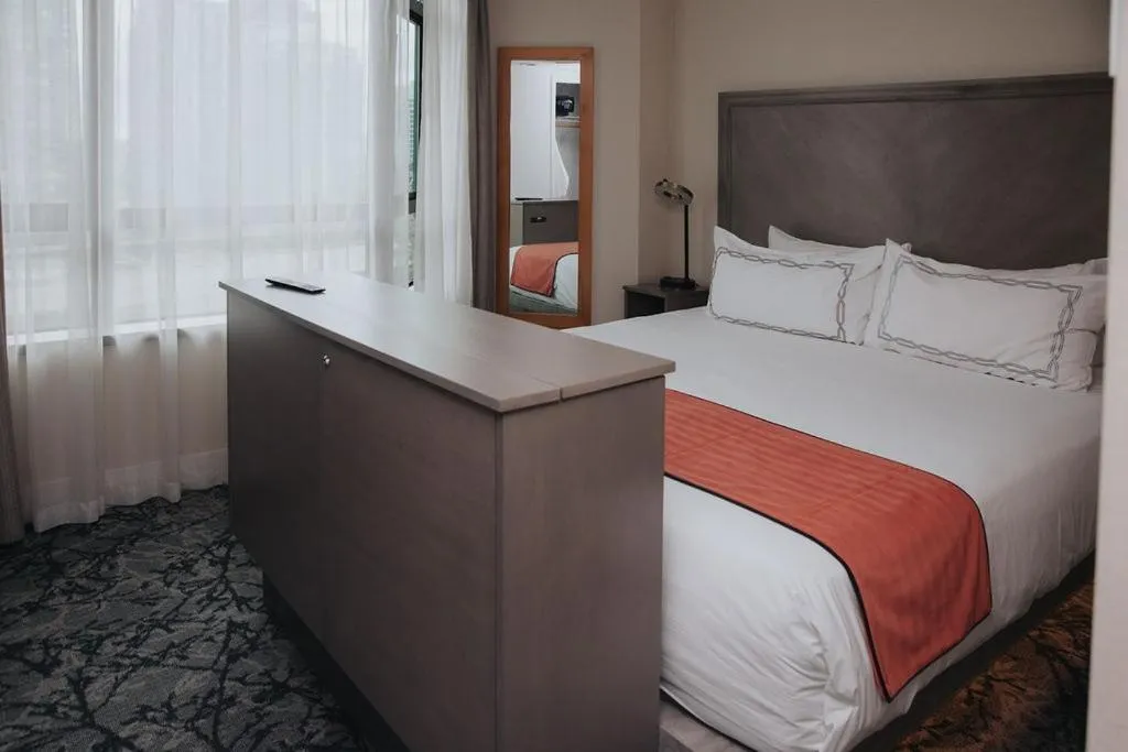 Bed in The Parker Hotel and Rooftop