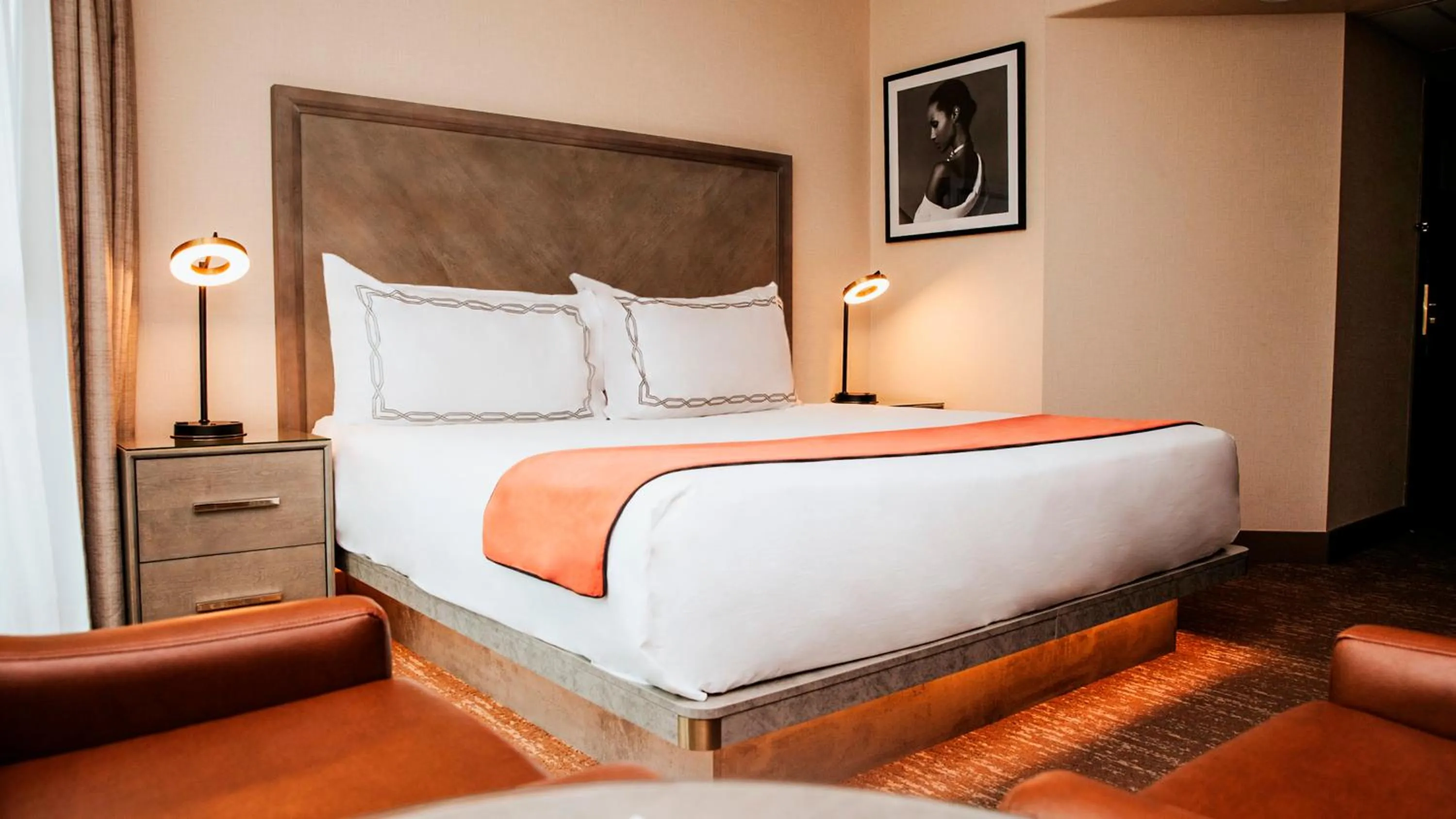 Bed in The Parker Hotel and Rooftop