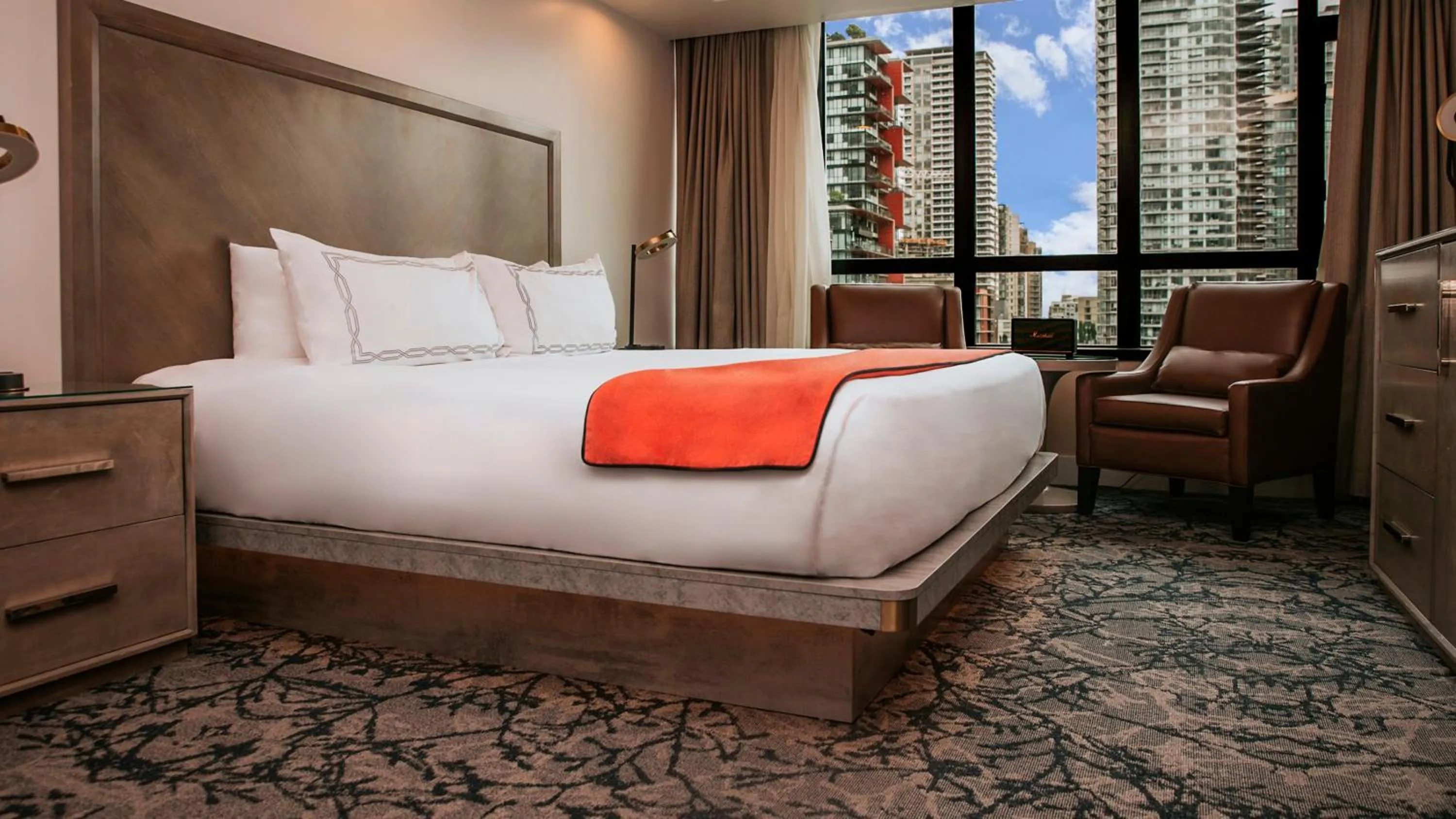 Bed in The Parker Hotel and Rooftop