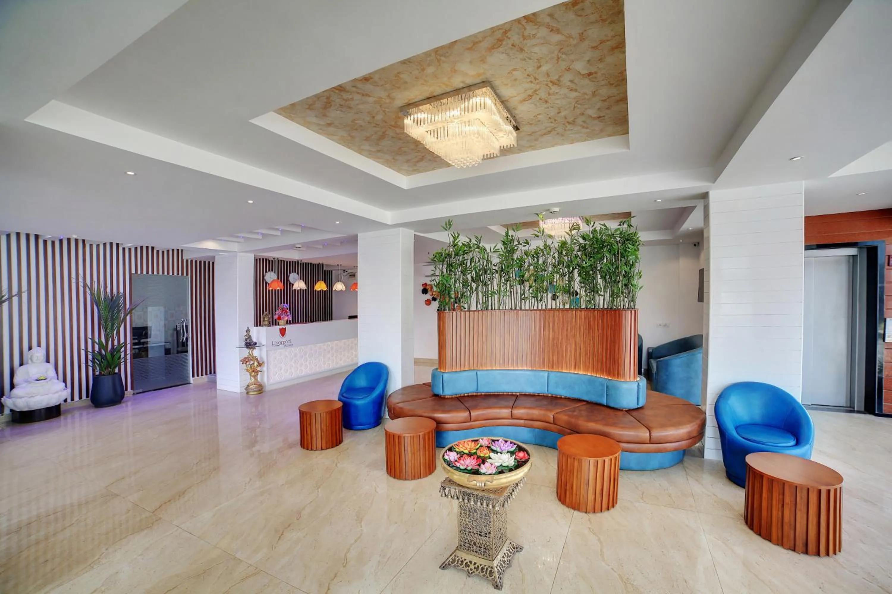Lobby or reception in The Liverpool Blue Hotels