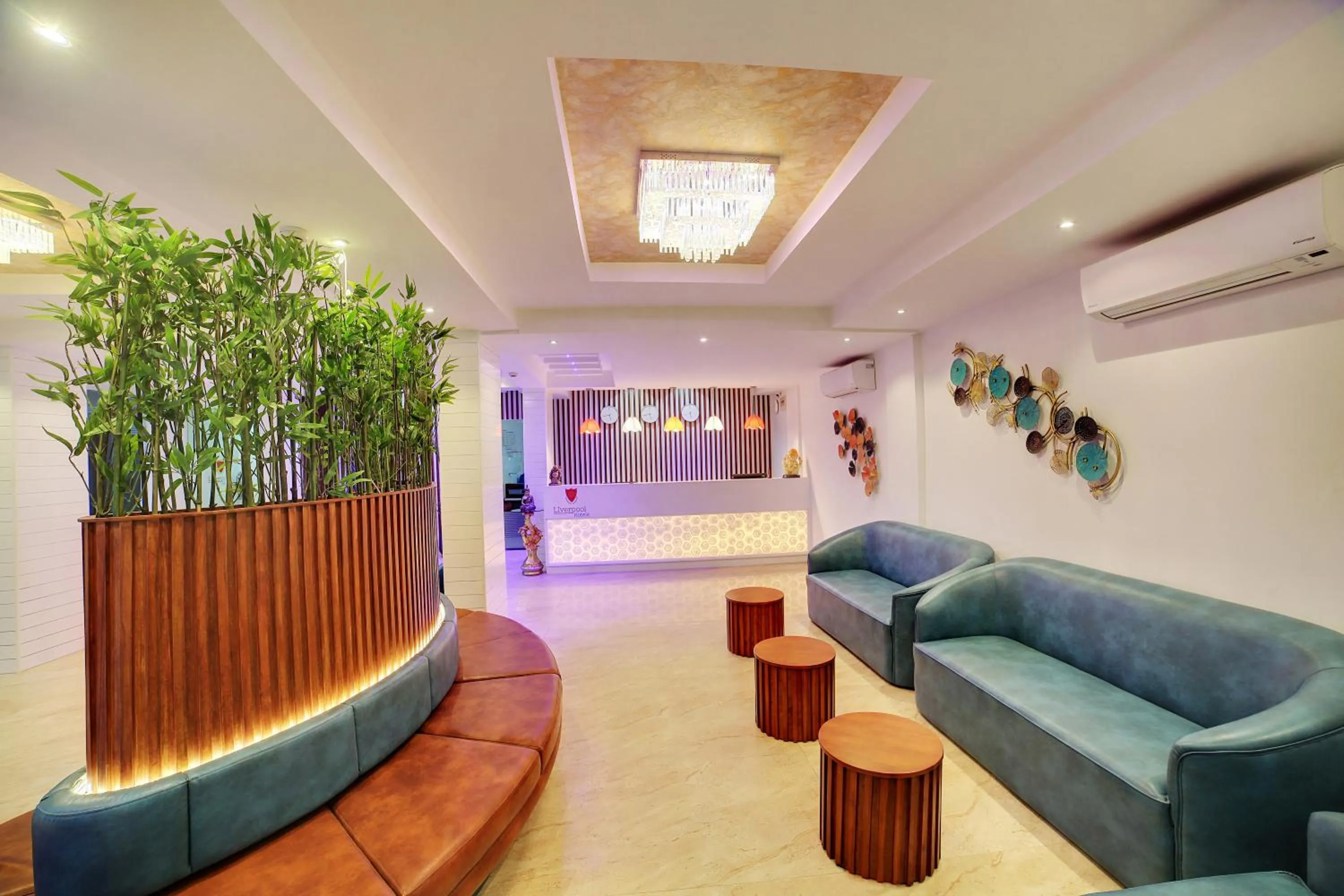 Seating area in The Liverpool Blue Hotels