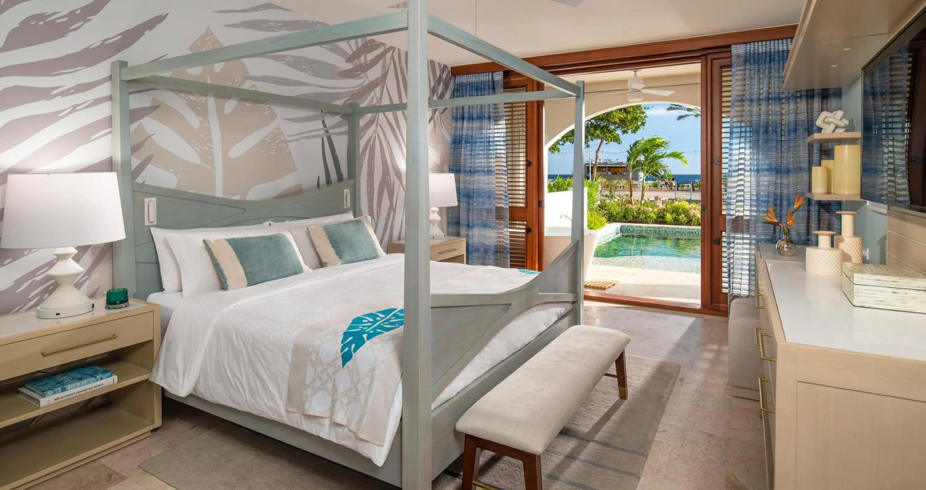 Photo of the whole room, Bed in Sandals Royal Curacao All Inclusive Couples Only