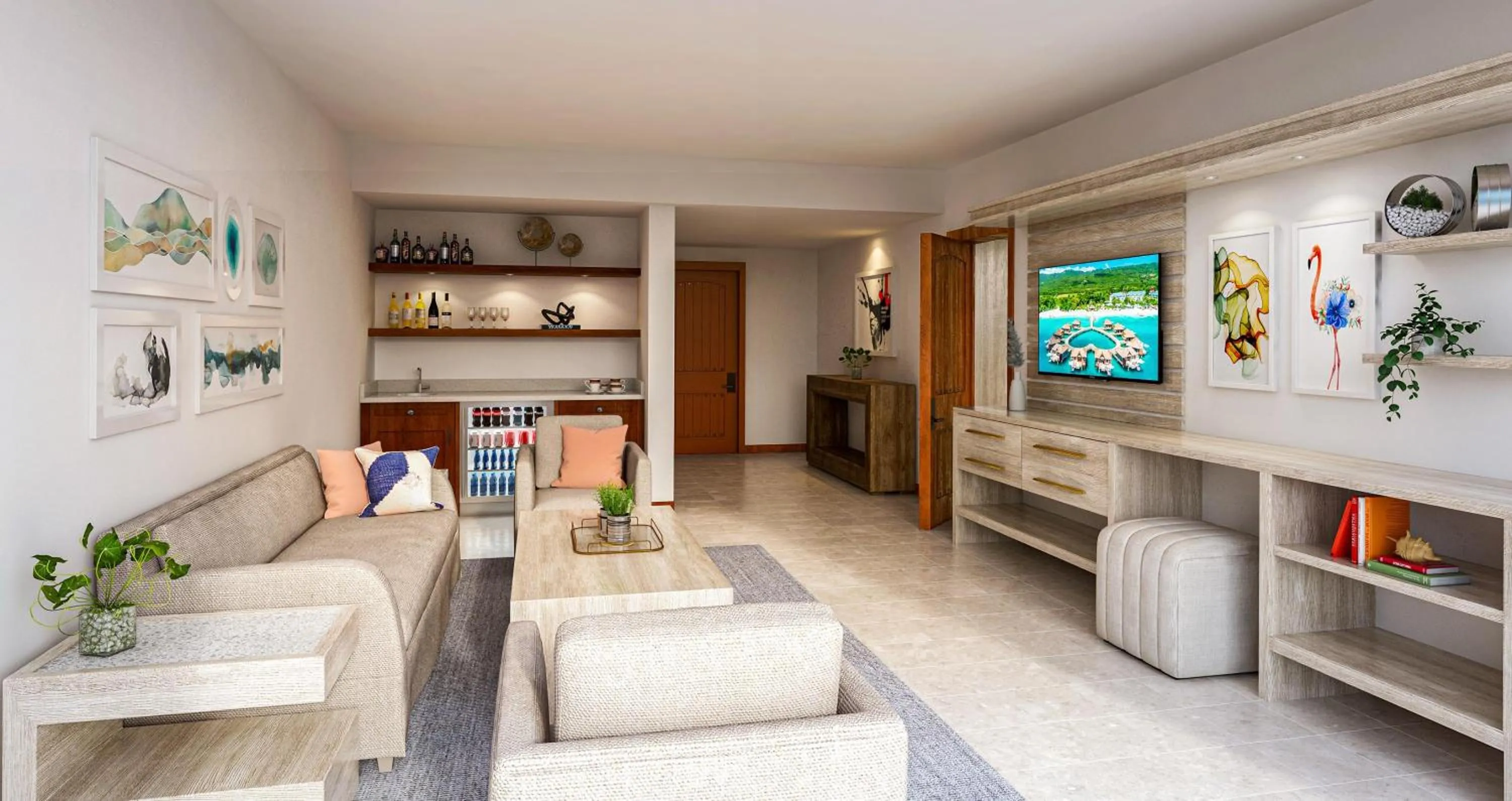 Photo of the whole room in Sandals Royal Curacao All Inclusive Couples Only