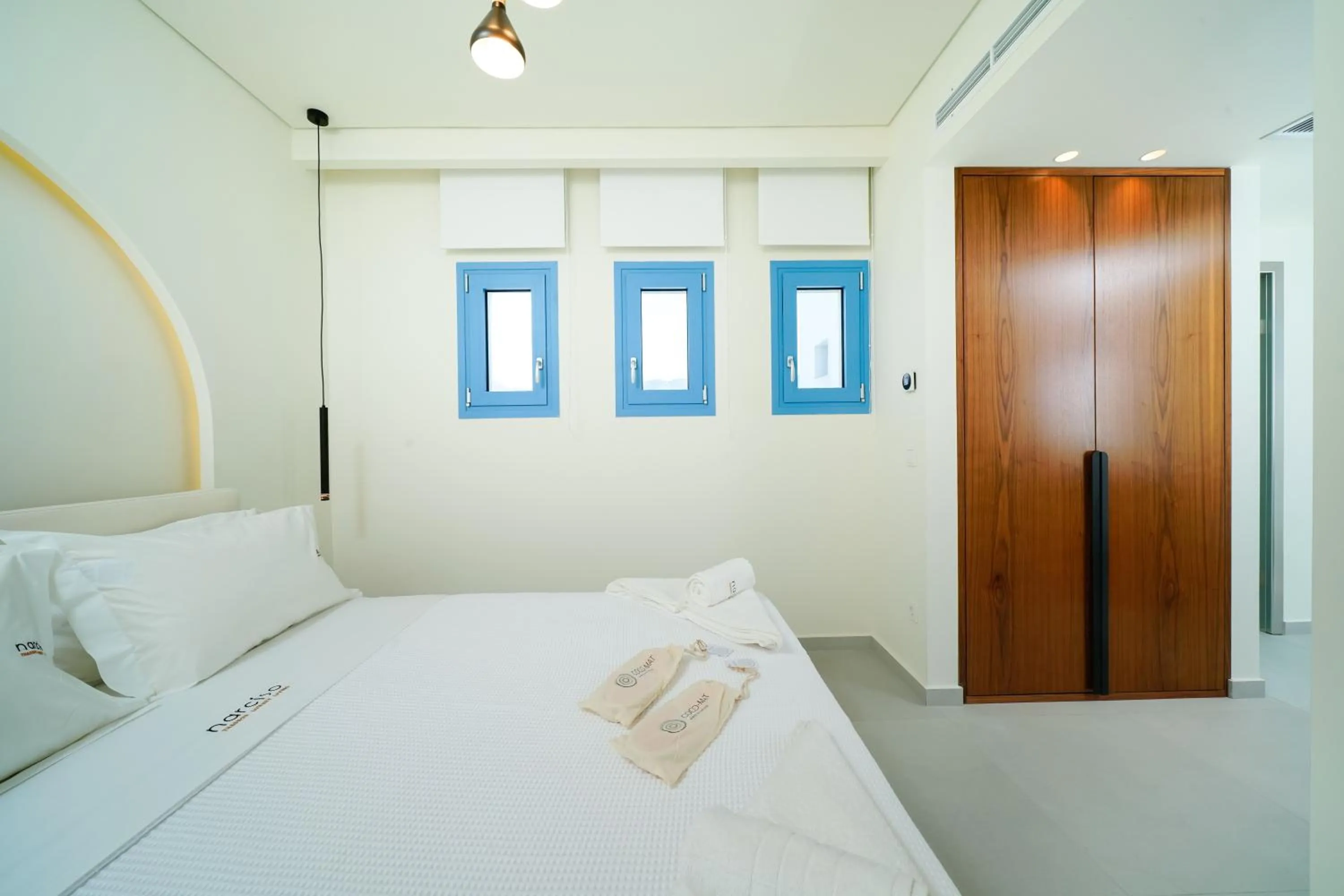 Bed in Narciso Thassos Luxury Suites