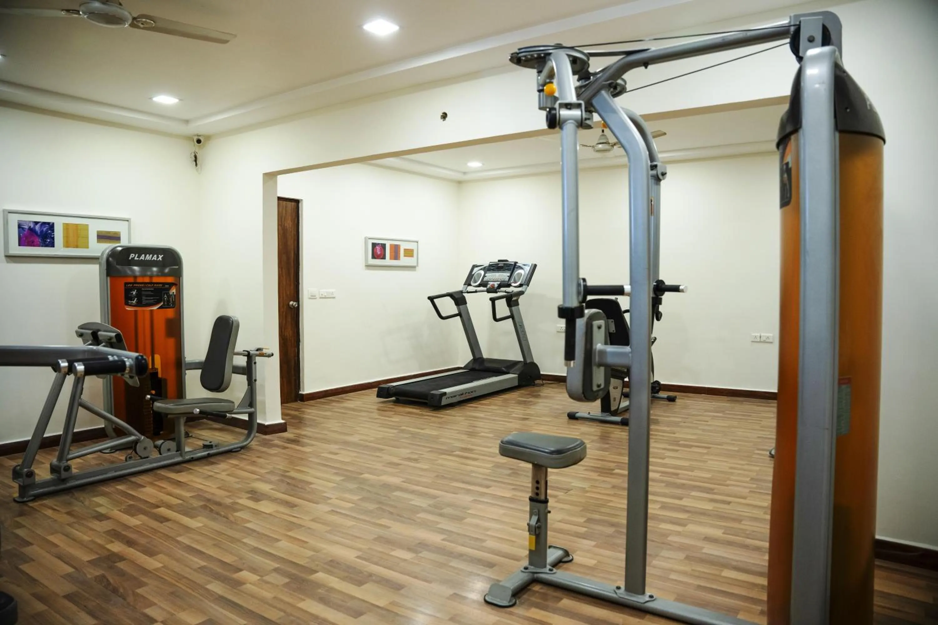 Fitness centre/facilities in Heritage Residency By Lemongrove Hospitality