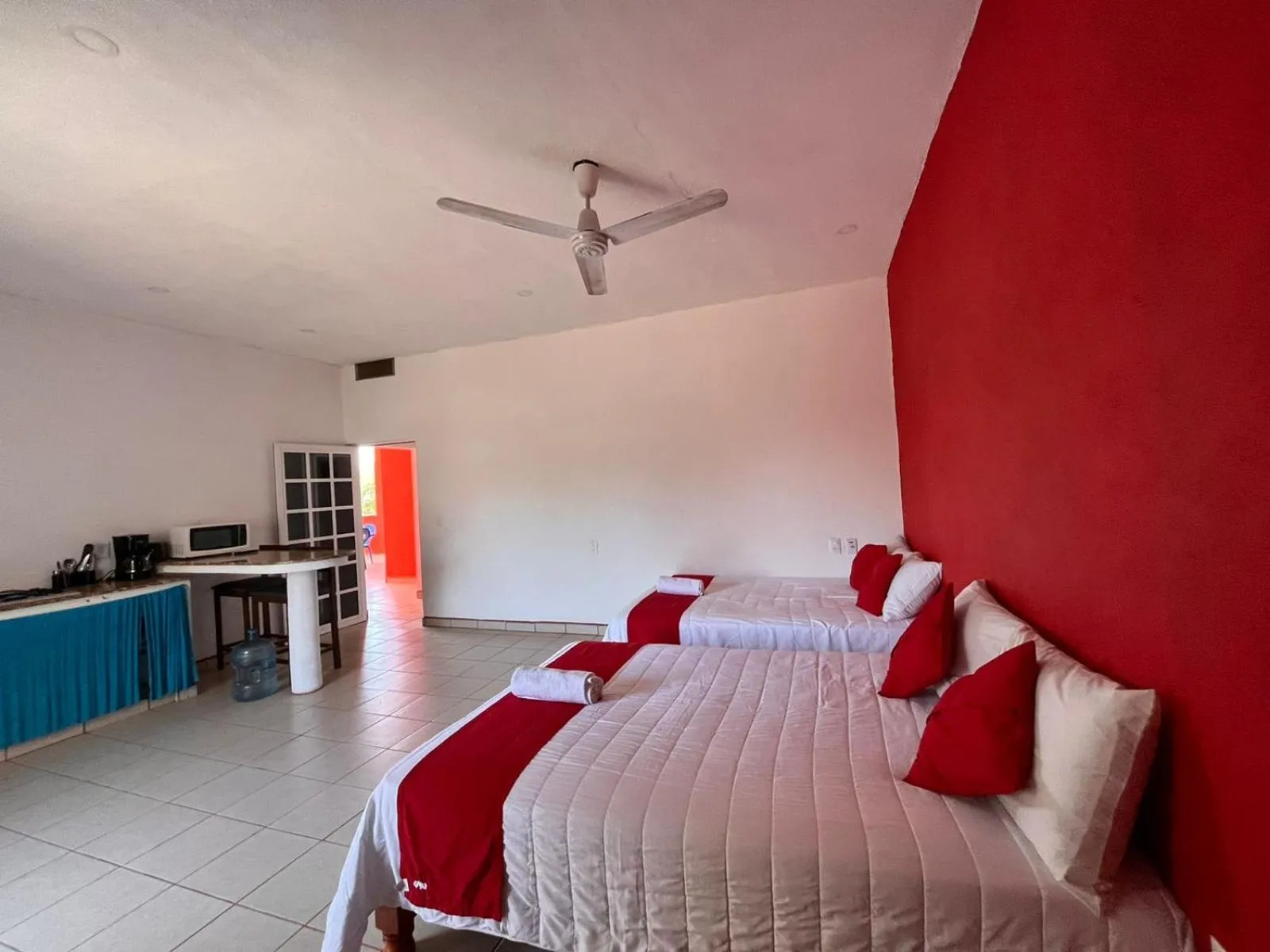 Bed in Hotel y Bungalows Bugambilias