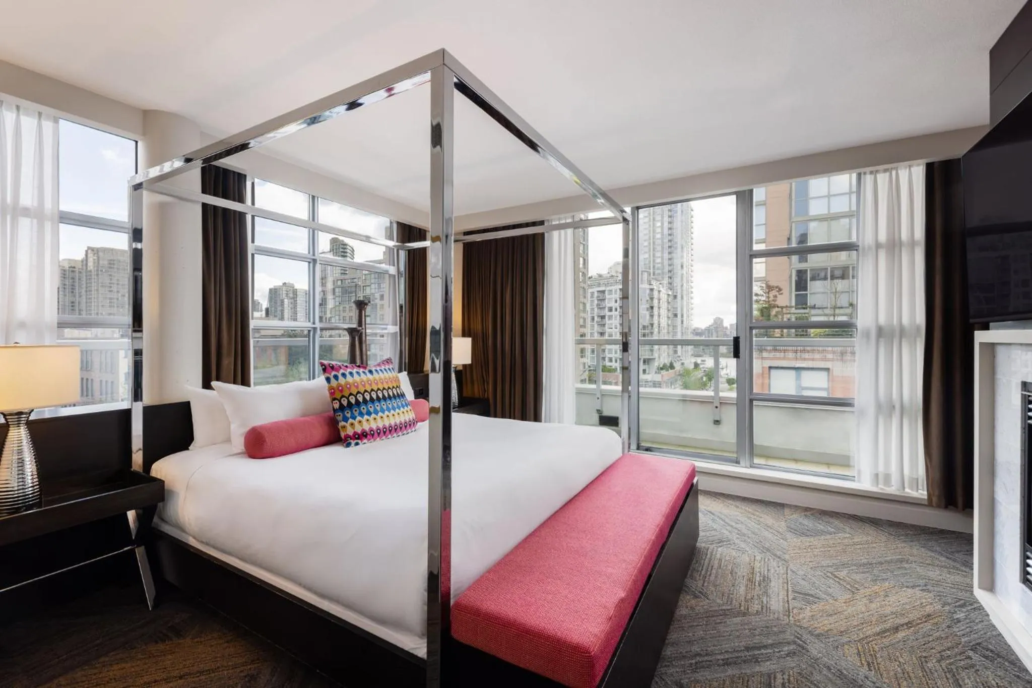 View (from property/room), Bed in OPUS Vancouver