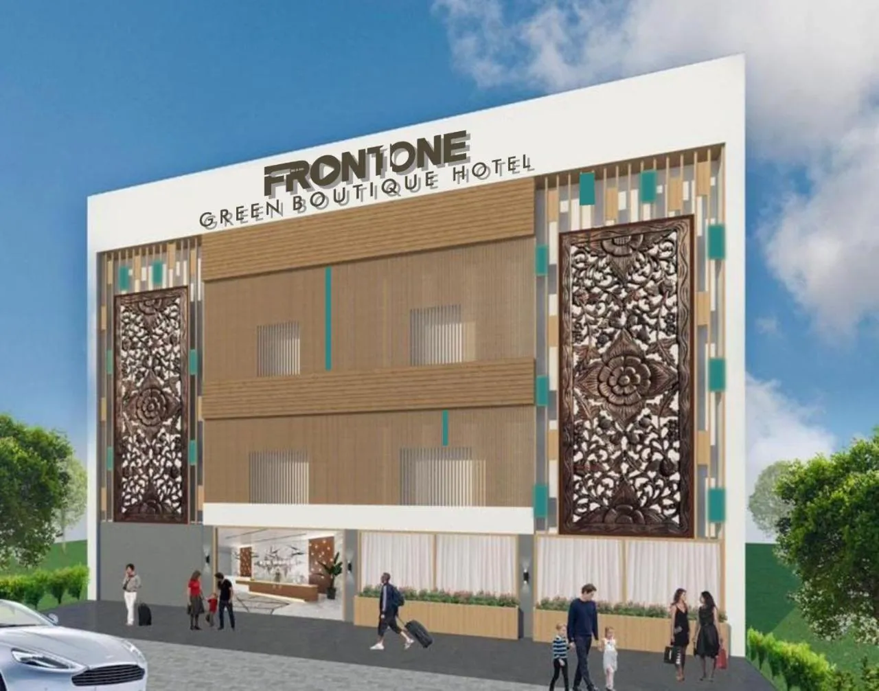 Property building in Front One Green Boutique Hotel Abepura