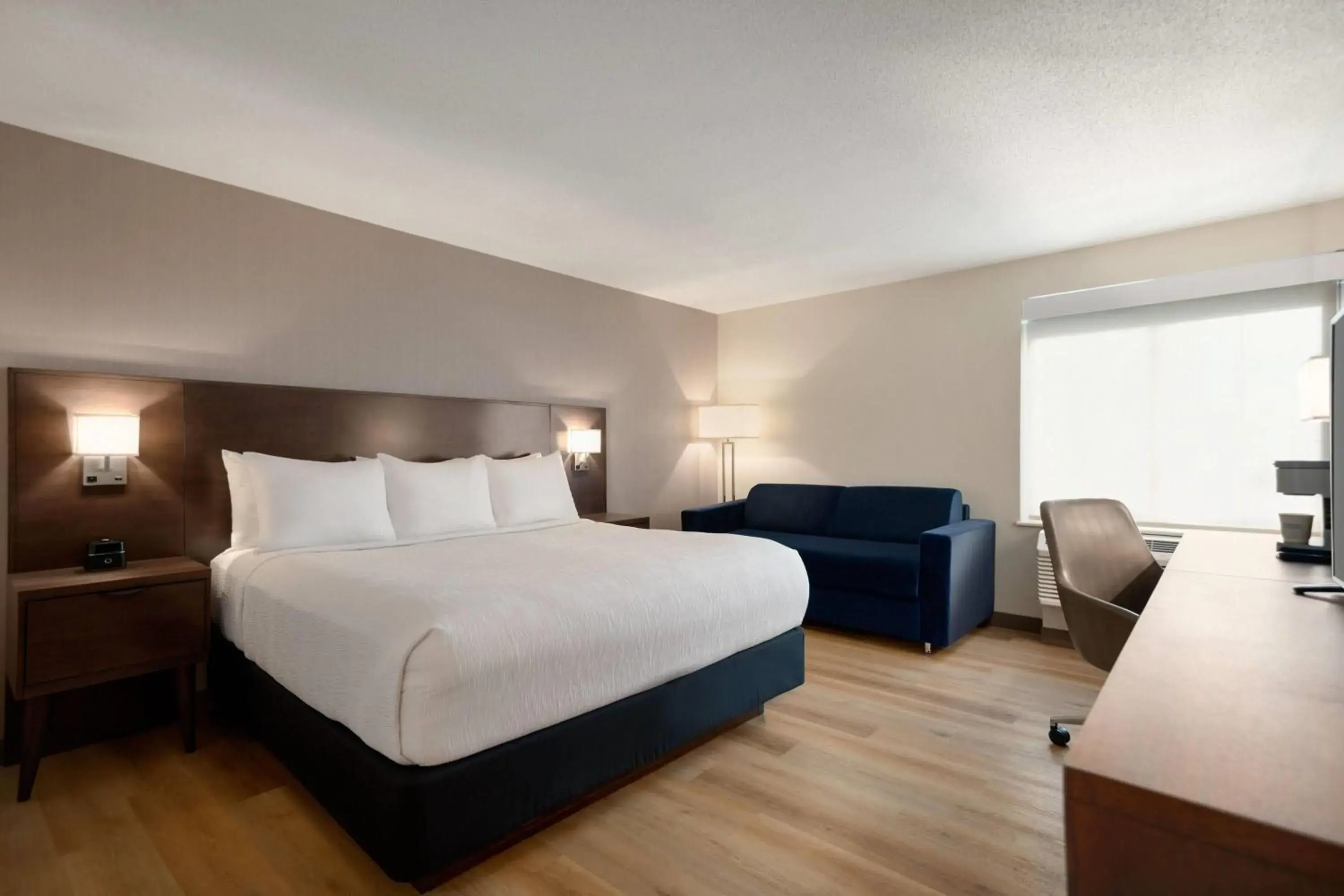 King Room with One King Bed - Mobility Accessible - Mountain View - Non-Smoking in La Quinta Inn by Wyndham Vancouver Airport King Room with One King Bed - Mobility Accessible - Mountain View - Non-Smoking in La Quinta Inn by Wyndham Vancouver Airport