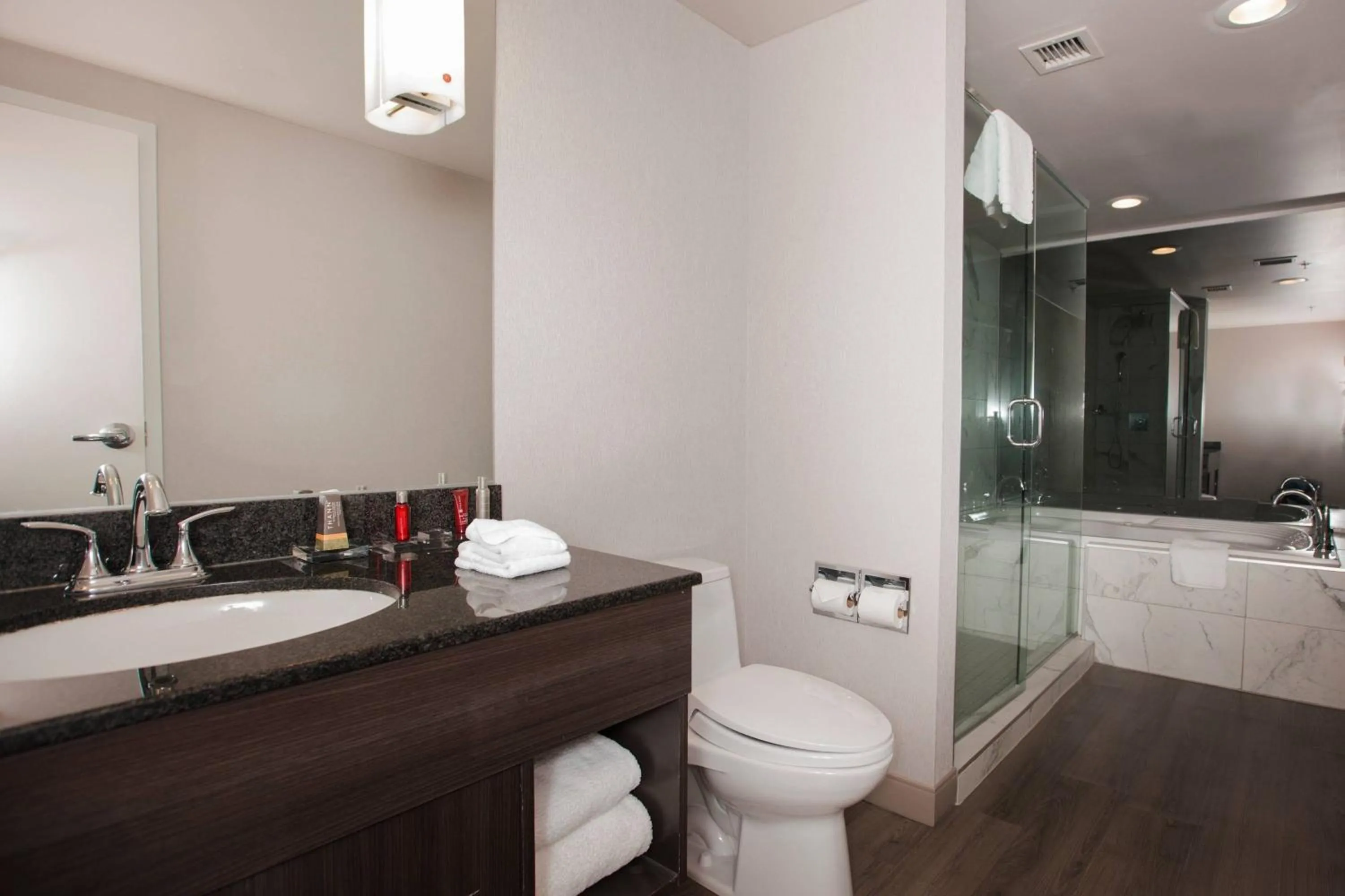 Bathroom in Niagara Falls Marriott on the Falls