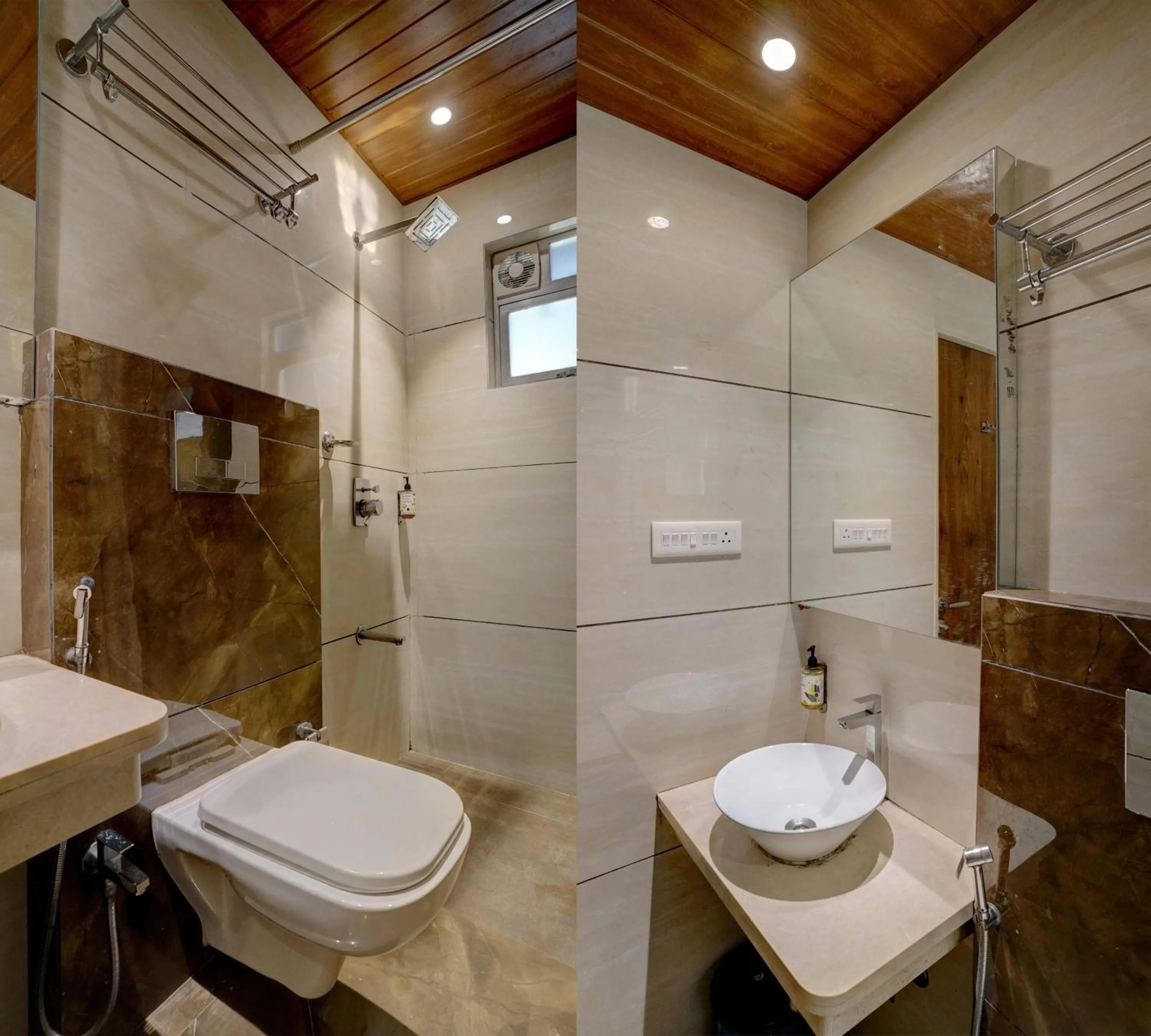 Shower in SriKrishna Paradise Hotel Thane Navi Mumbai