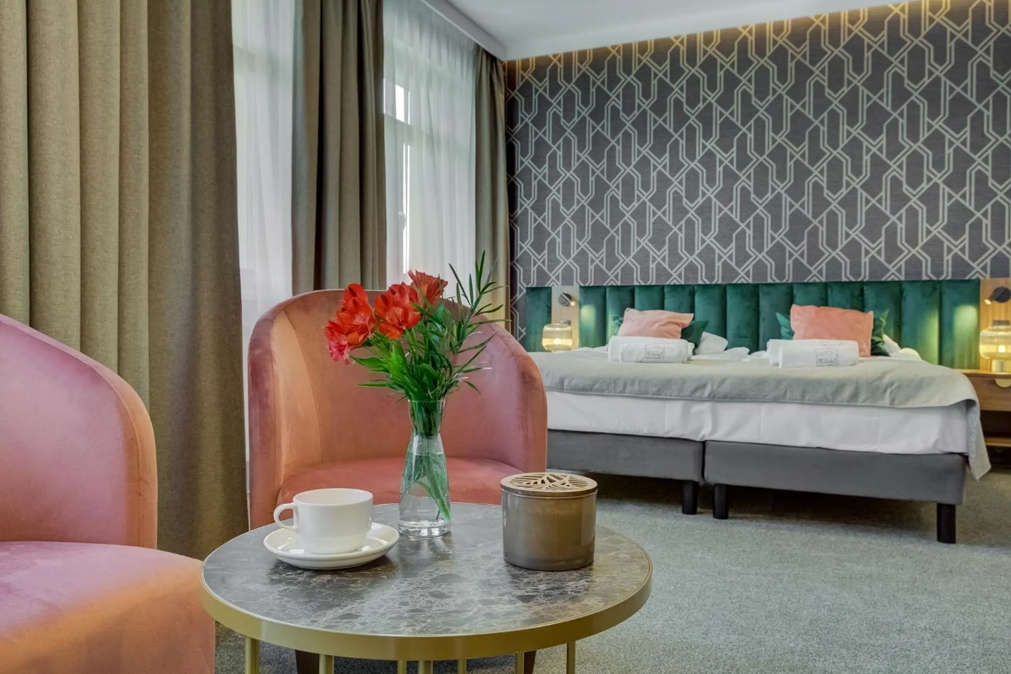 Bed in Hotel Willa Tatrzańska