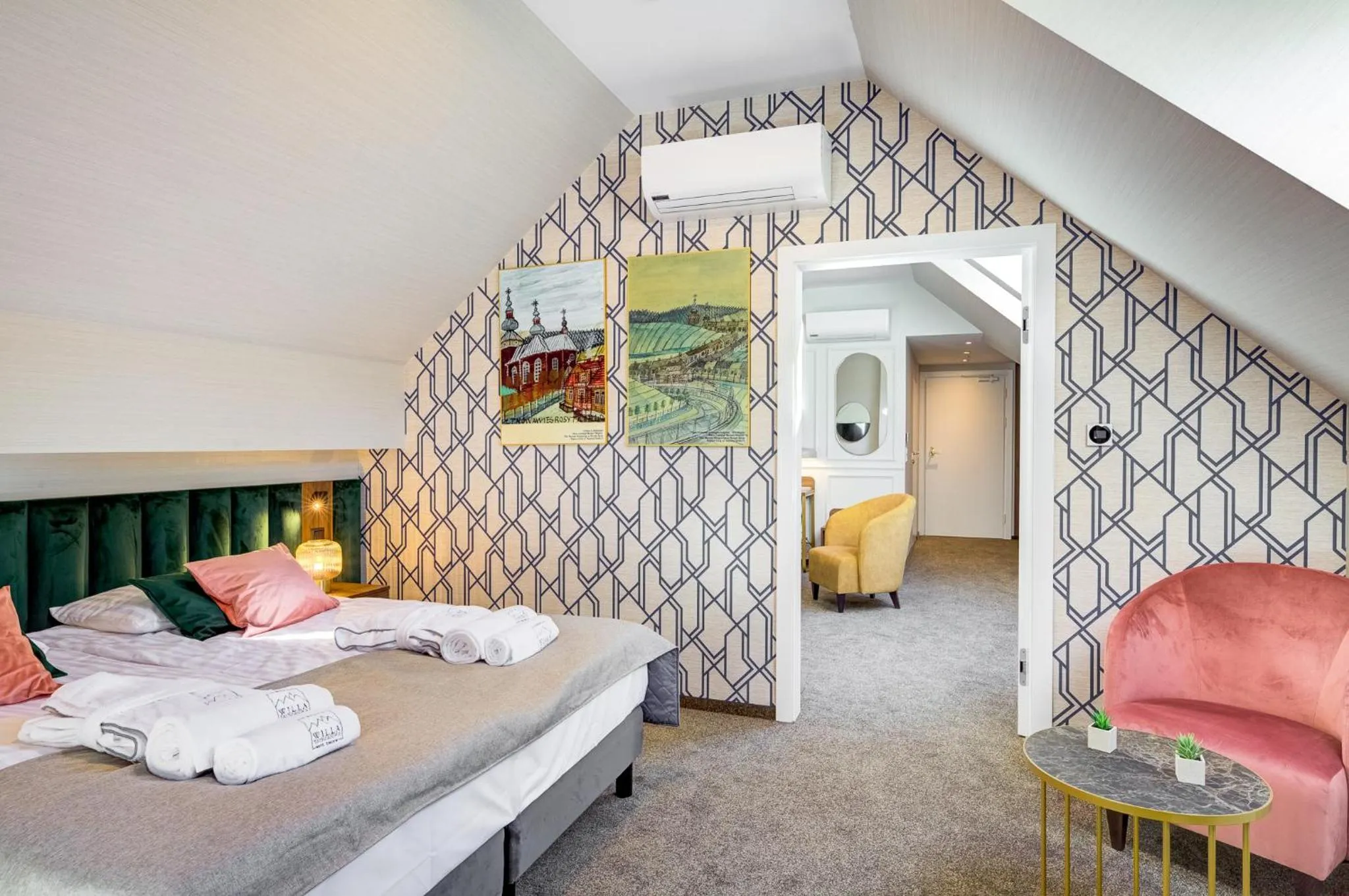 Bed in Hotel Willa Tatrzańska