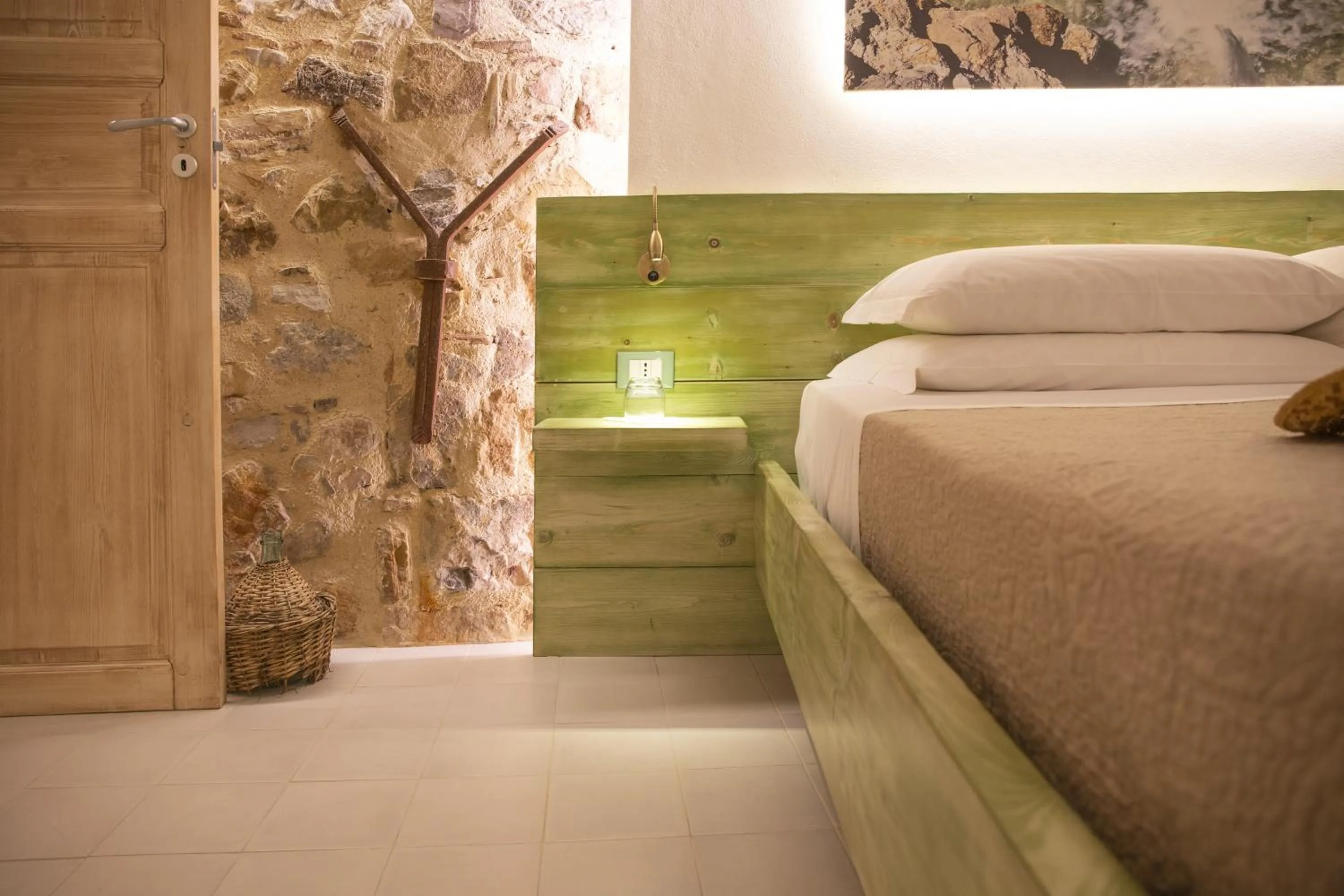 Bed in PORTA SOPRANA luxury guest House & spa