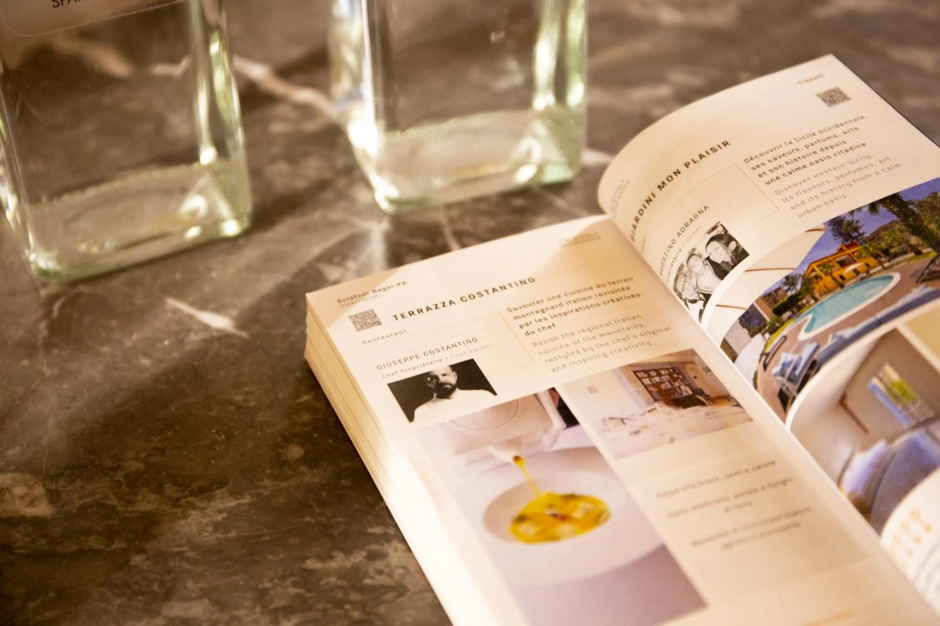 Decorative detail in PORTA SOPRANA luxury guest House & spa