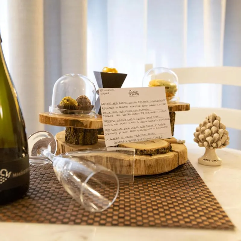 Decorative detail in PORTA SOPRANA luxury guest House & spa