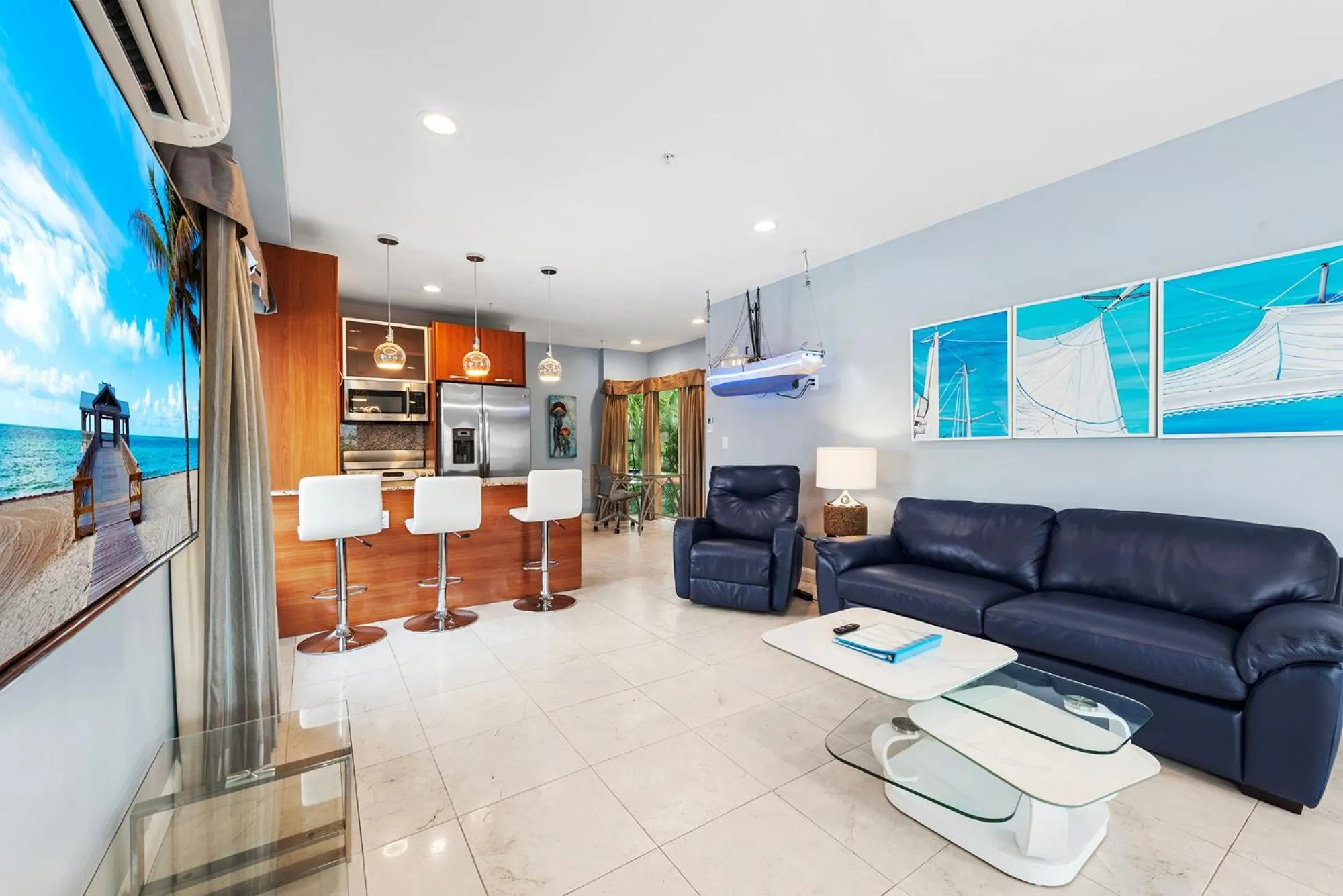 Living room in Isle of Venice Residence and Marina