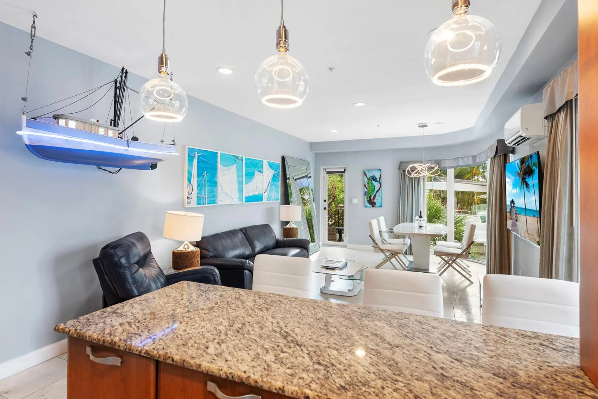 Living room in Isle of Venice Residence and Marina