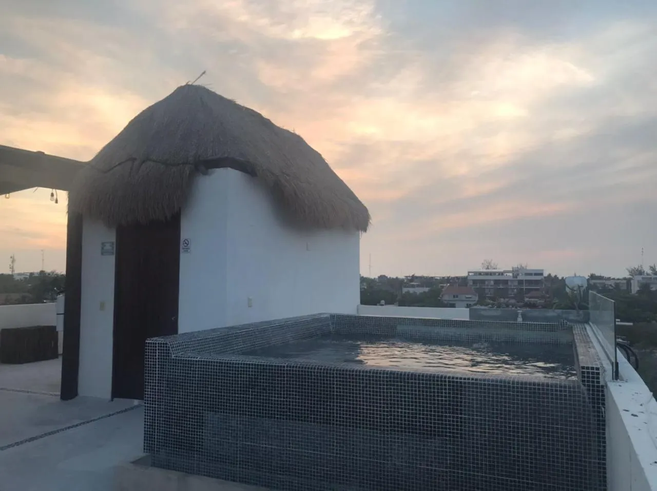 Pool view in Hotel Luna Roja Holbox