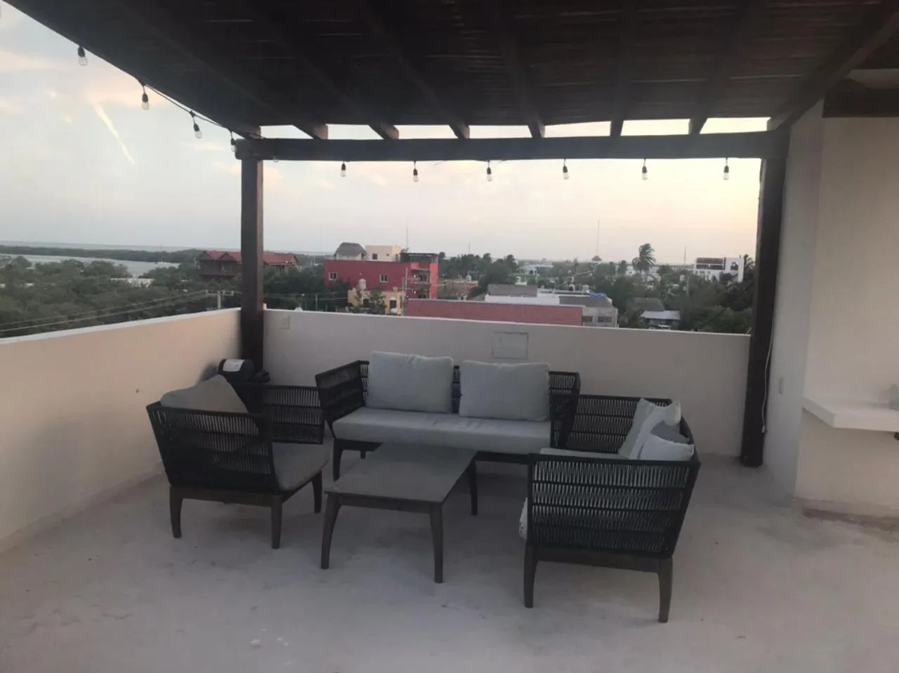 Living room in Hotel Luna Roja Holbox