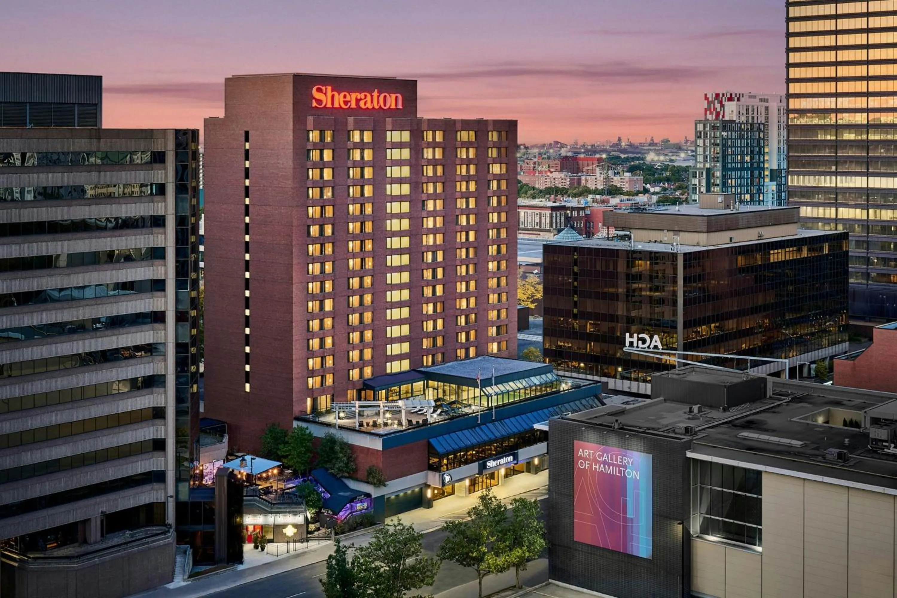Property building in Sheraton Hamilton Hotel