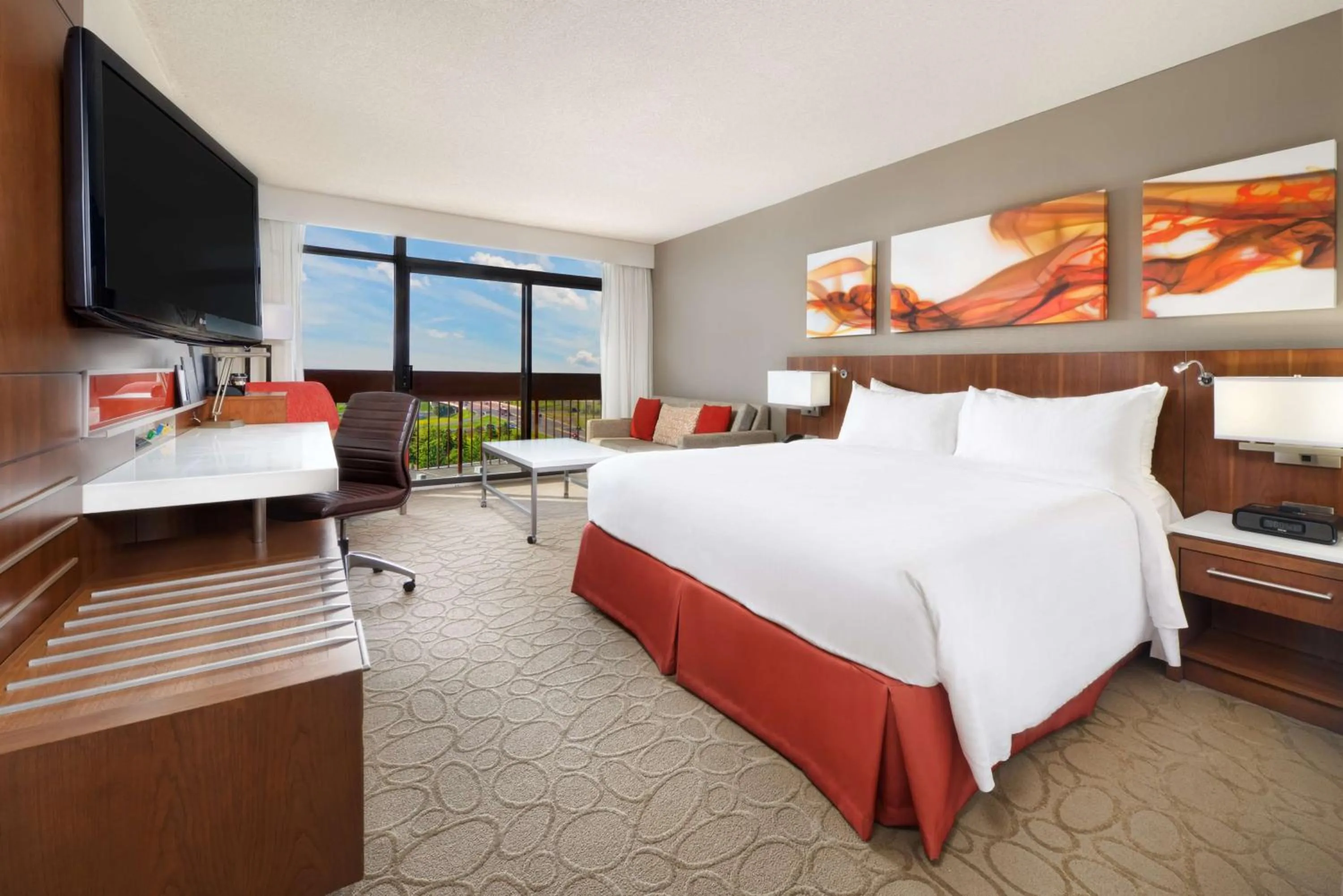 Bed in Hilton Mississauga/Meadowvale