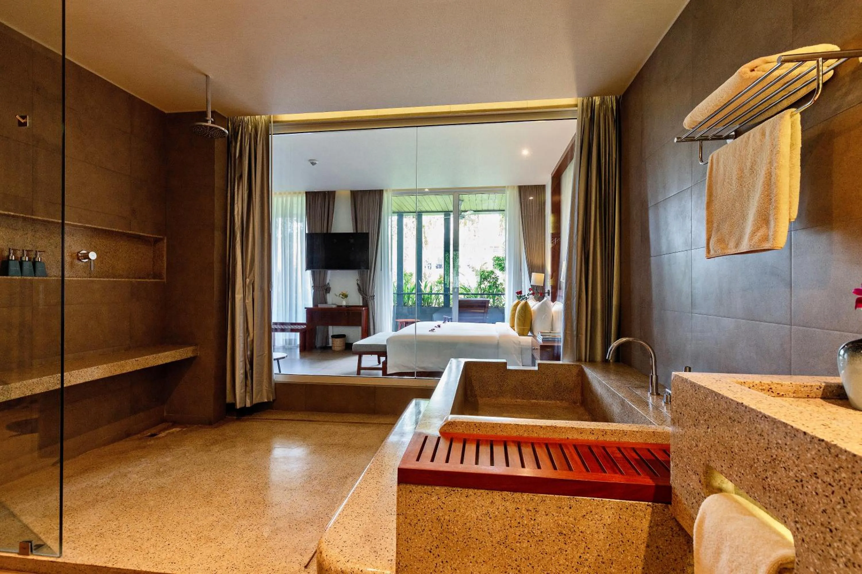 Photo of the whole room, Bed in Indra Hotel