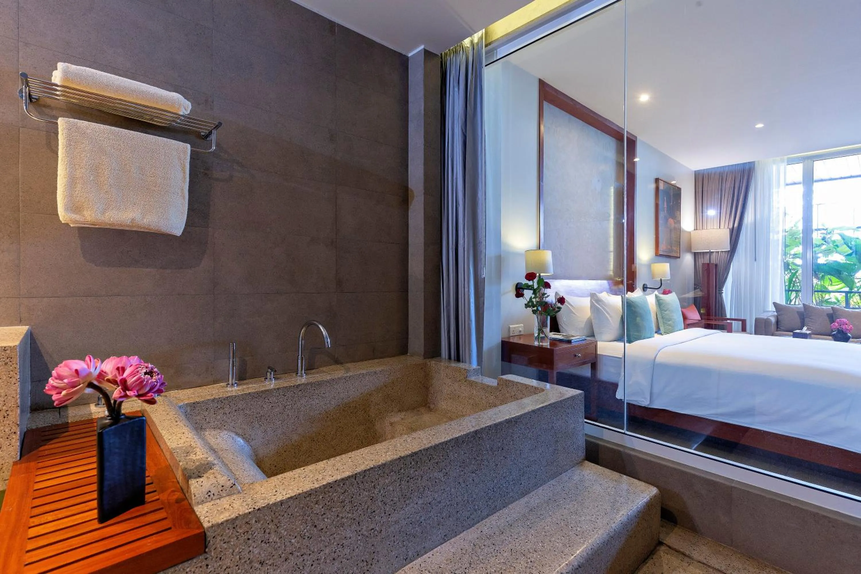 Photo of the whole room, Bed in Indra Hotel